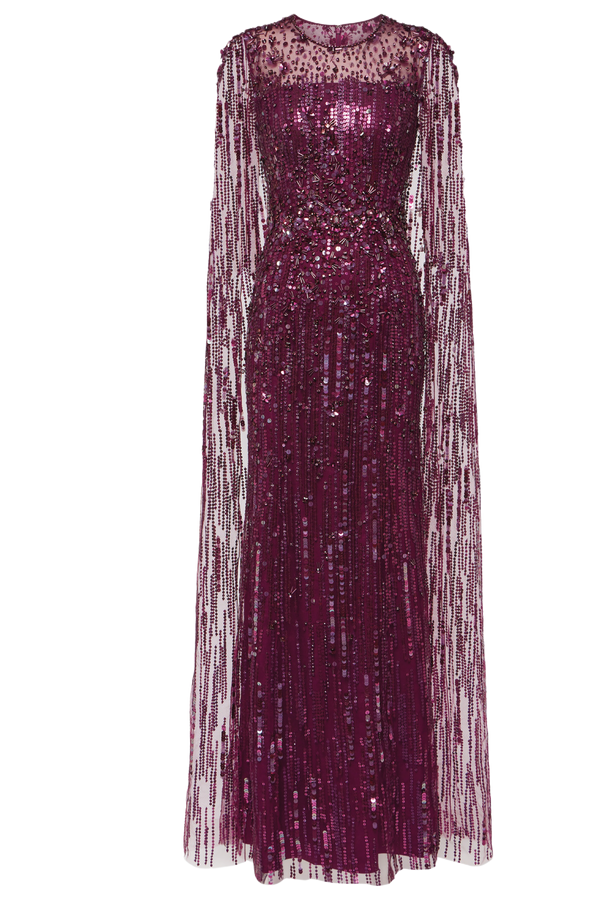 Gaia Sequin-Embellished Gown