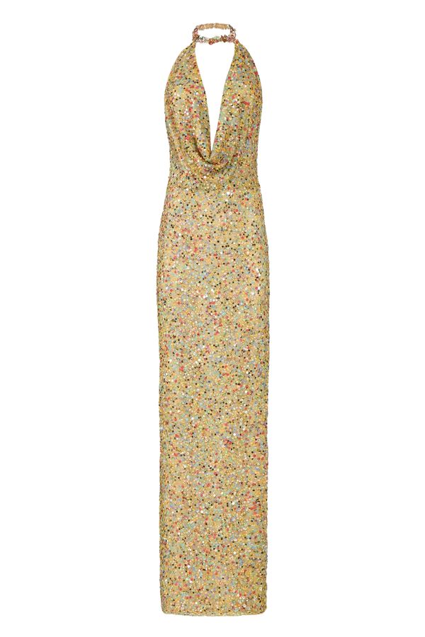 Simona Sequin Medley Gown