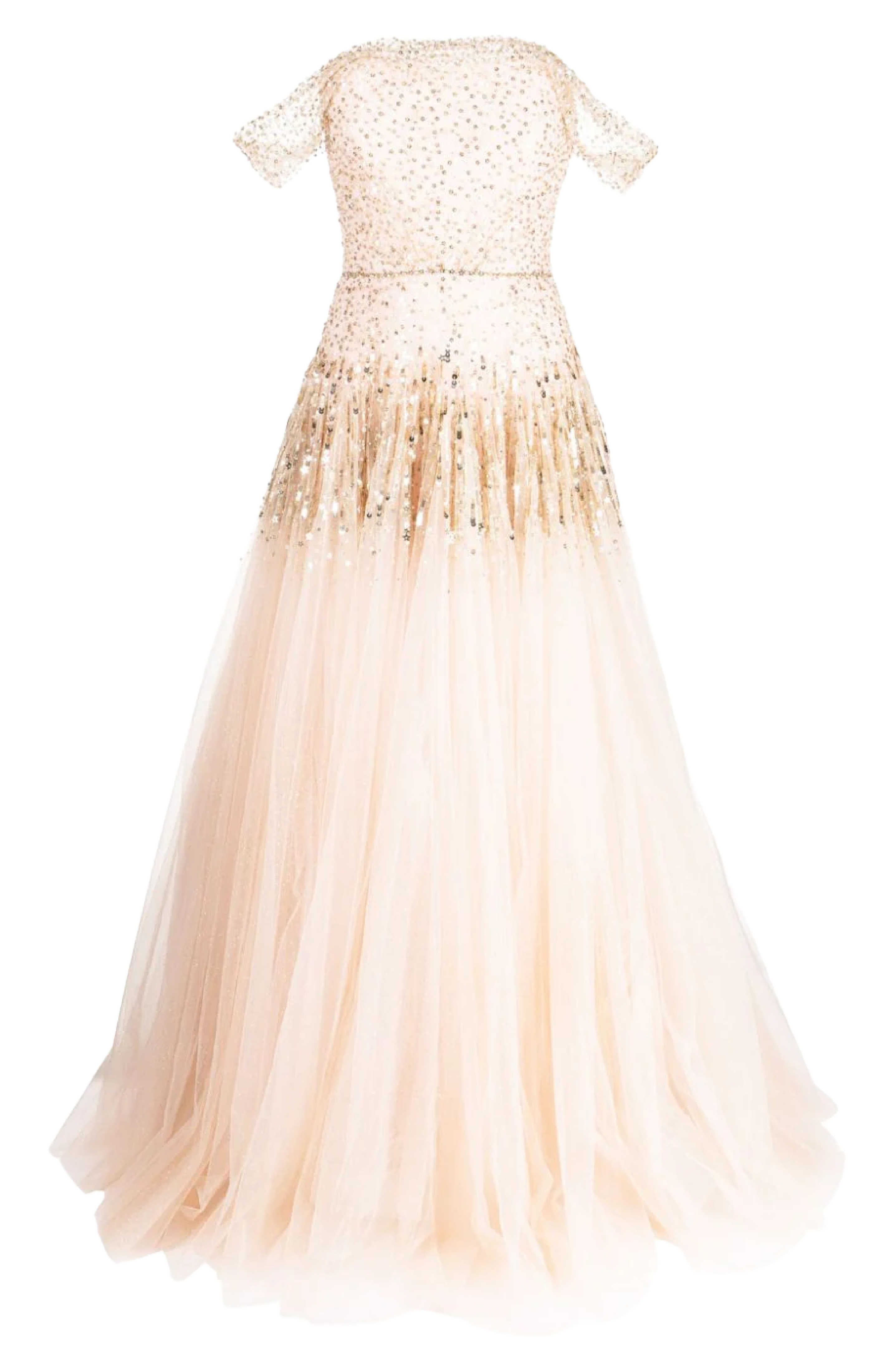 Fox Coral Sirena Sequin-Embellished Gown