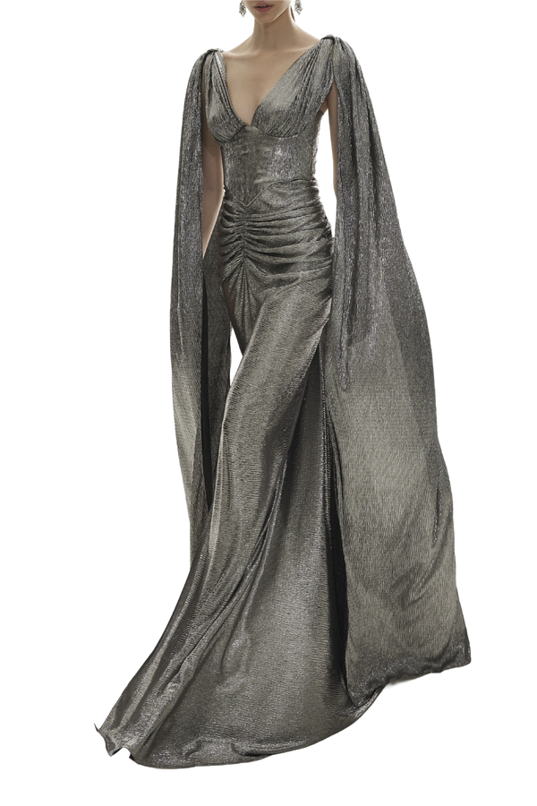Silver Sari Dress