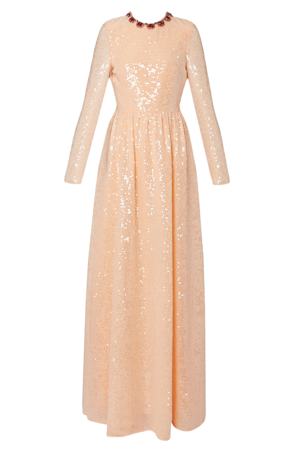 Long Sleeve Evening Gown