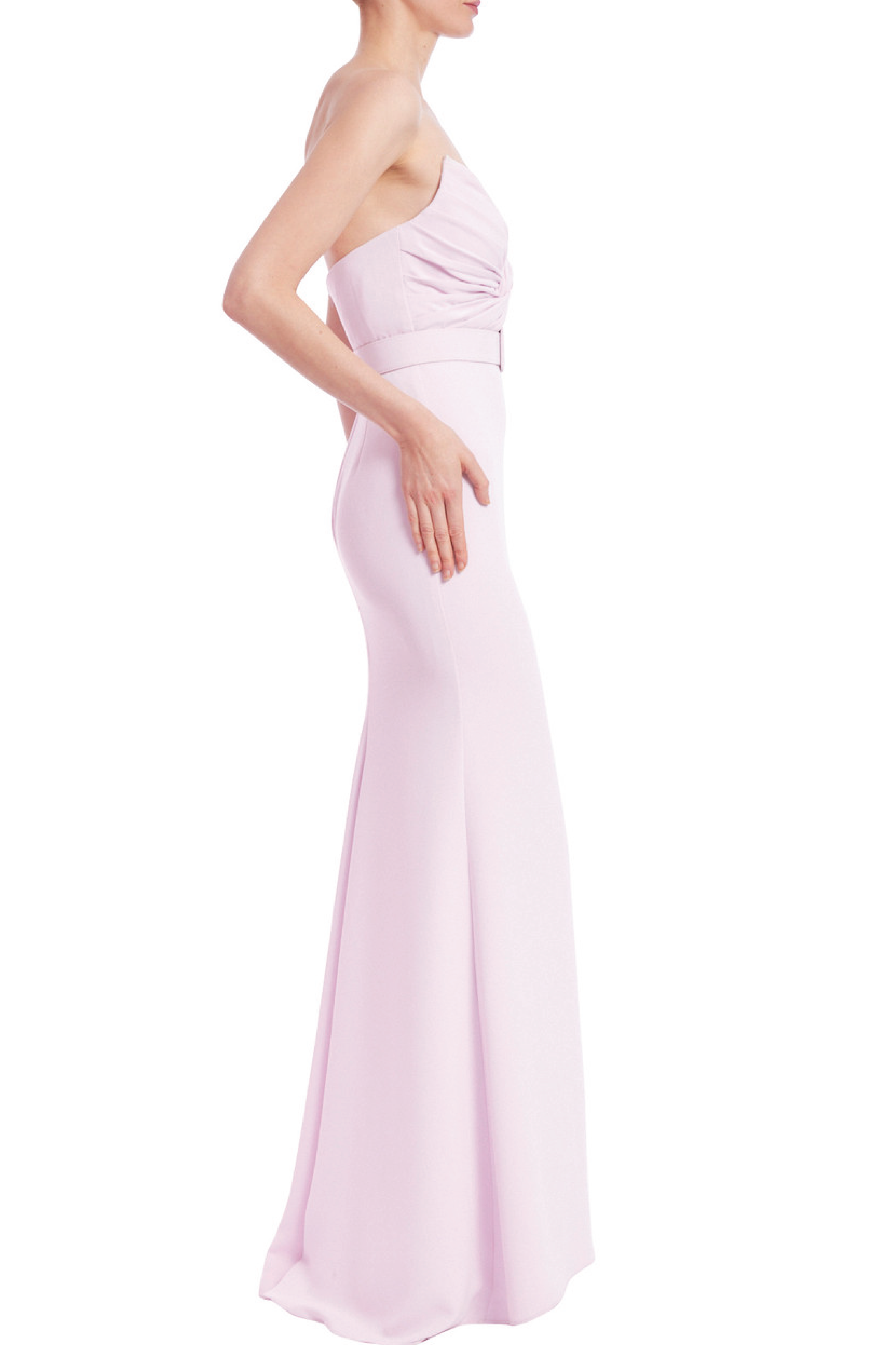Strapless Twisted Bodice Gown
