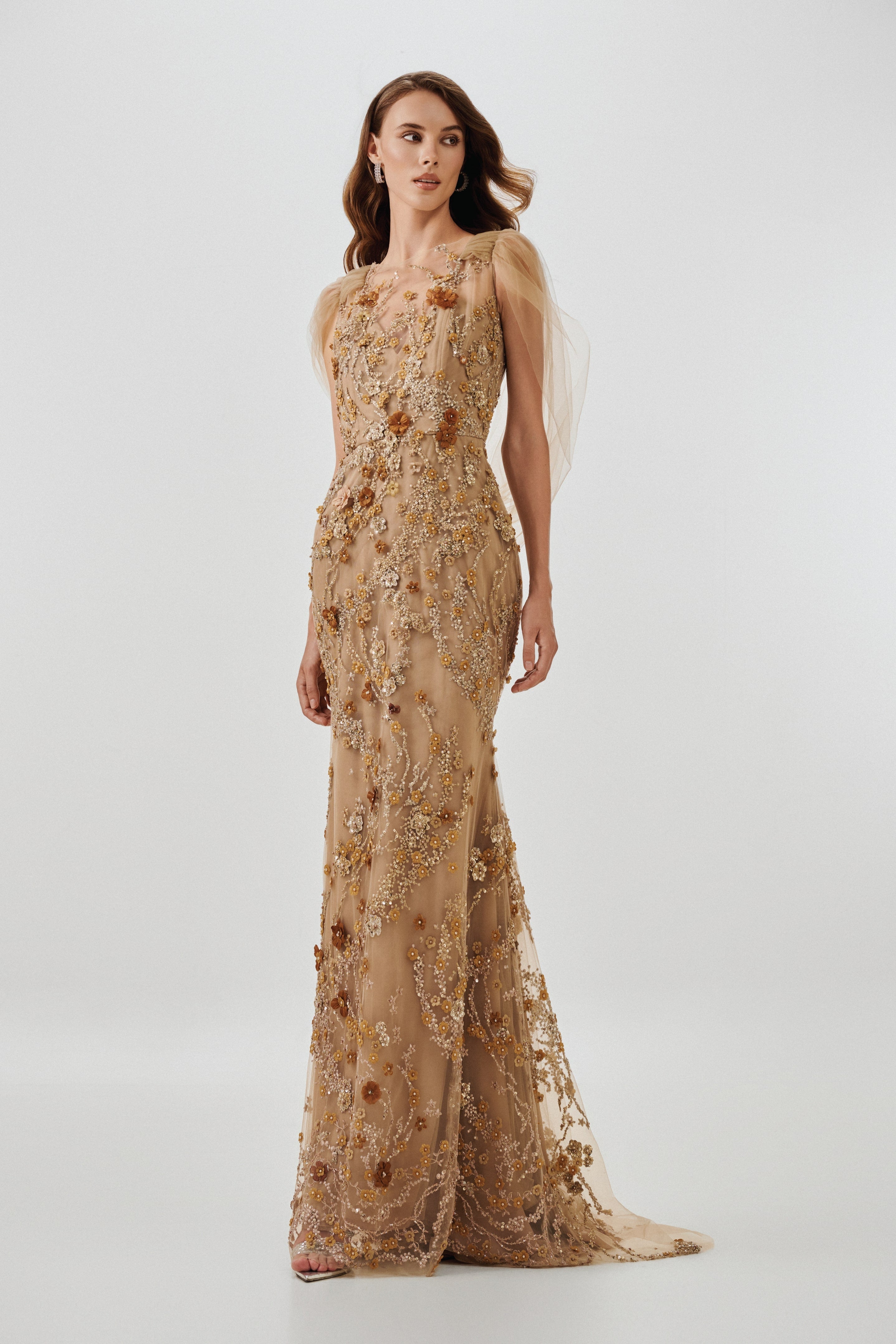 Gold Sequined Gown