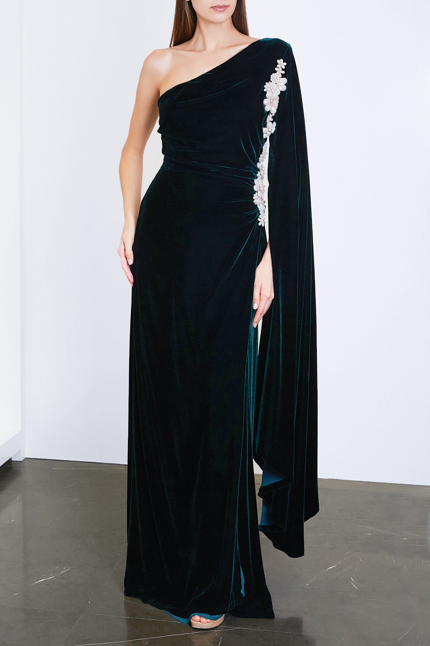 Edwina Silk Velvet Gown