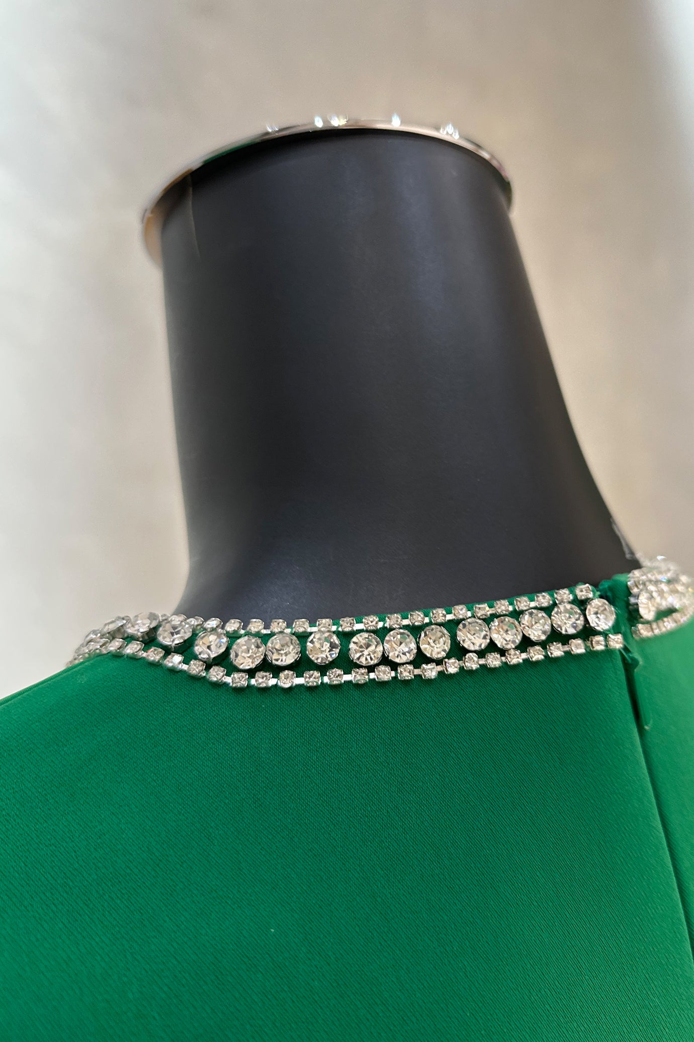 Stone Orchid Embellished V-Neck Dress