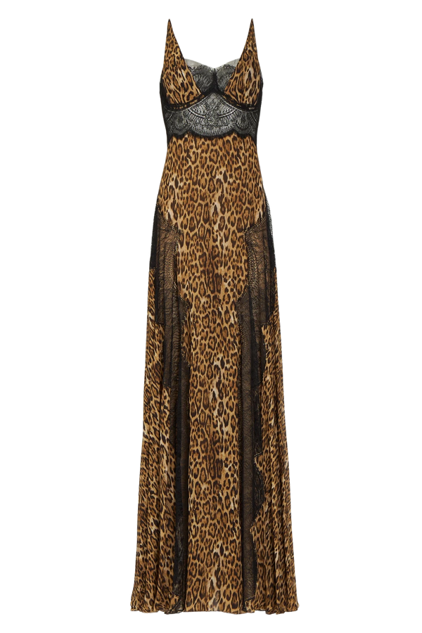 Kaja Leopard Print Gown