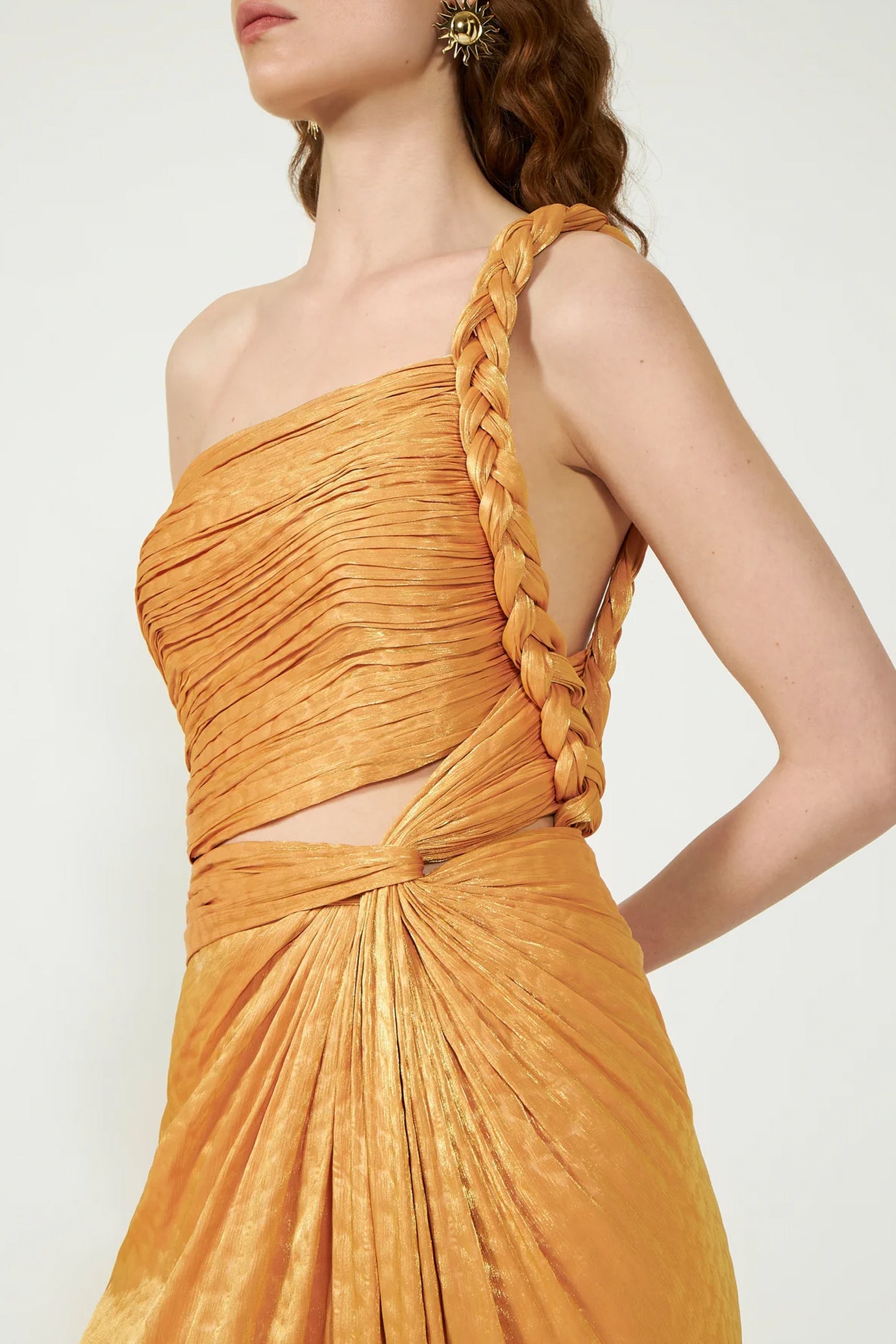 Kadri Leo Lurex Georgette Gown