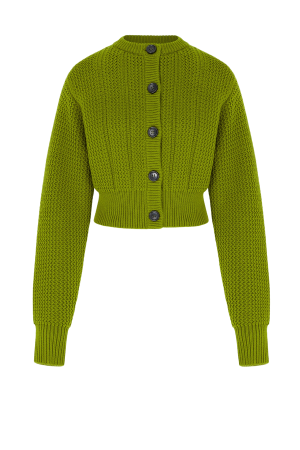 Albert Knit In Green Cashfeel