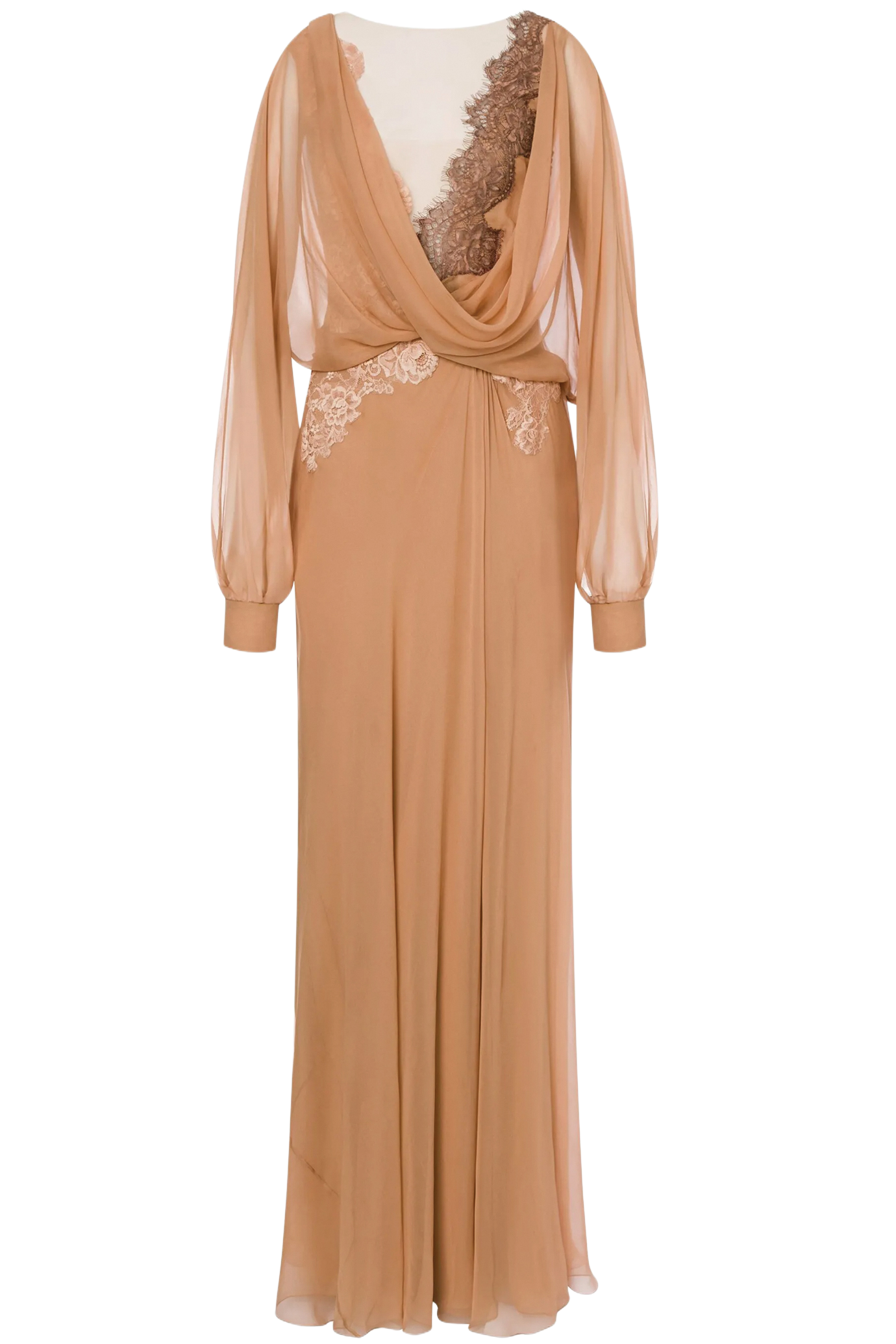 Floor Length Silk Dress