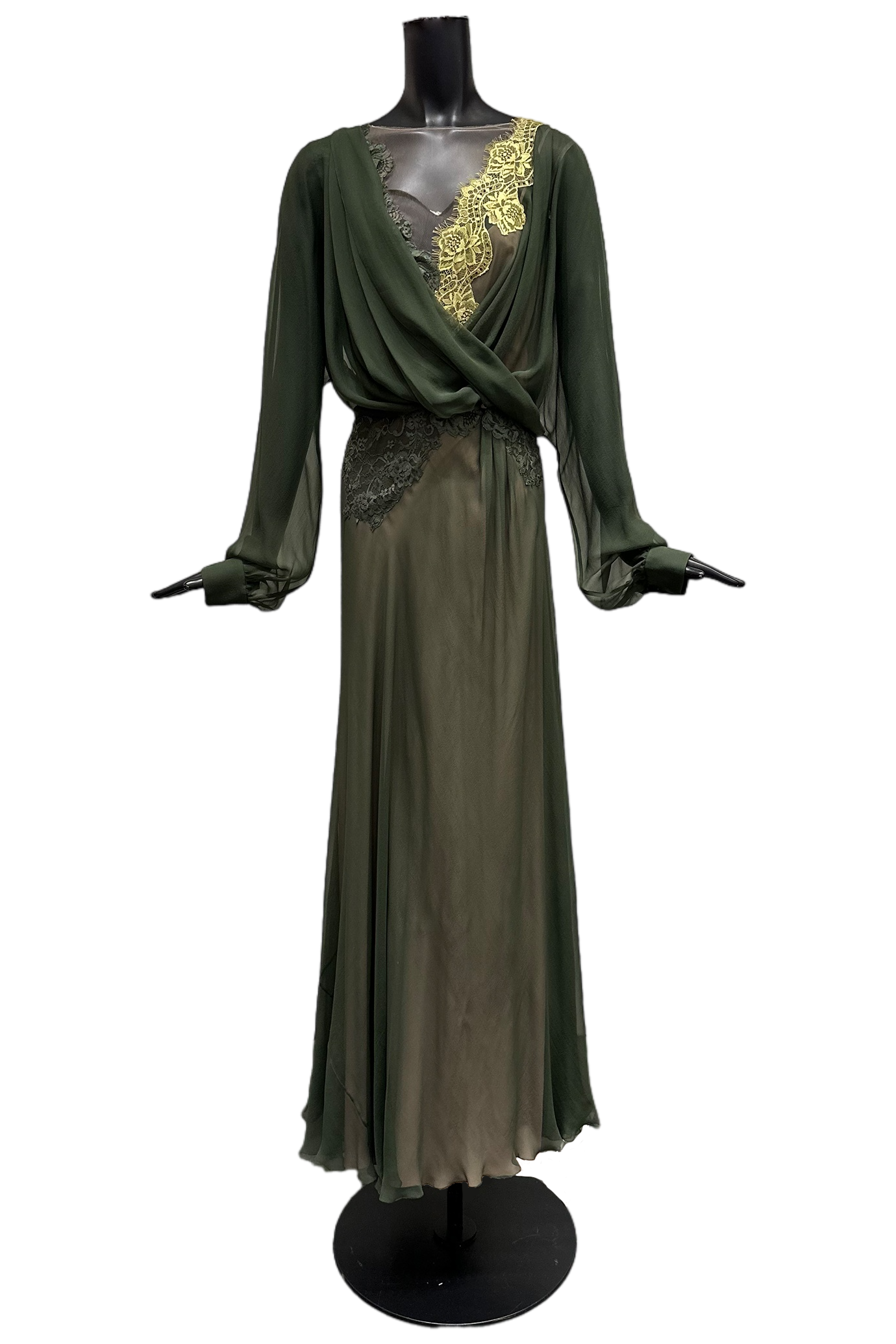 Floor Length Silk Dress