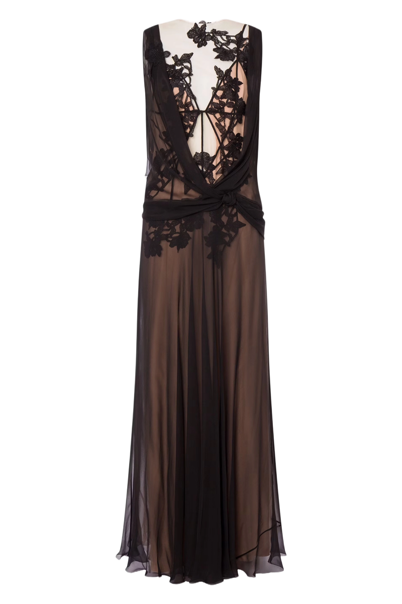 Organic Chiffon Macramé Ramage Dress