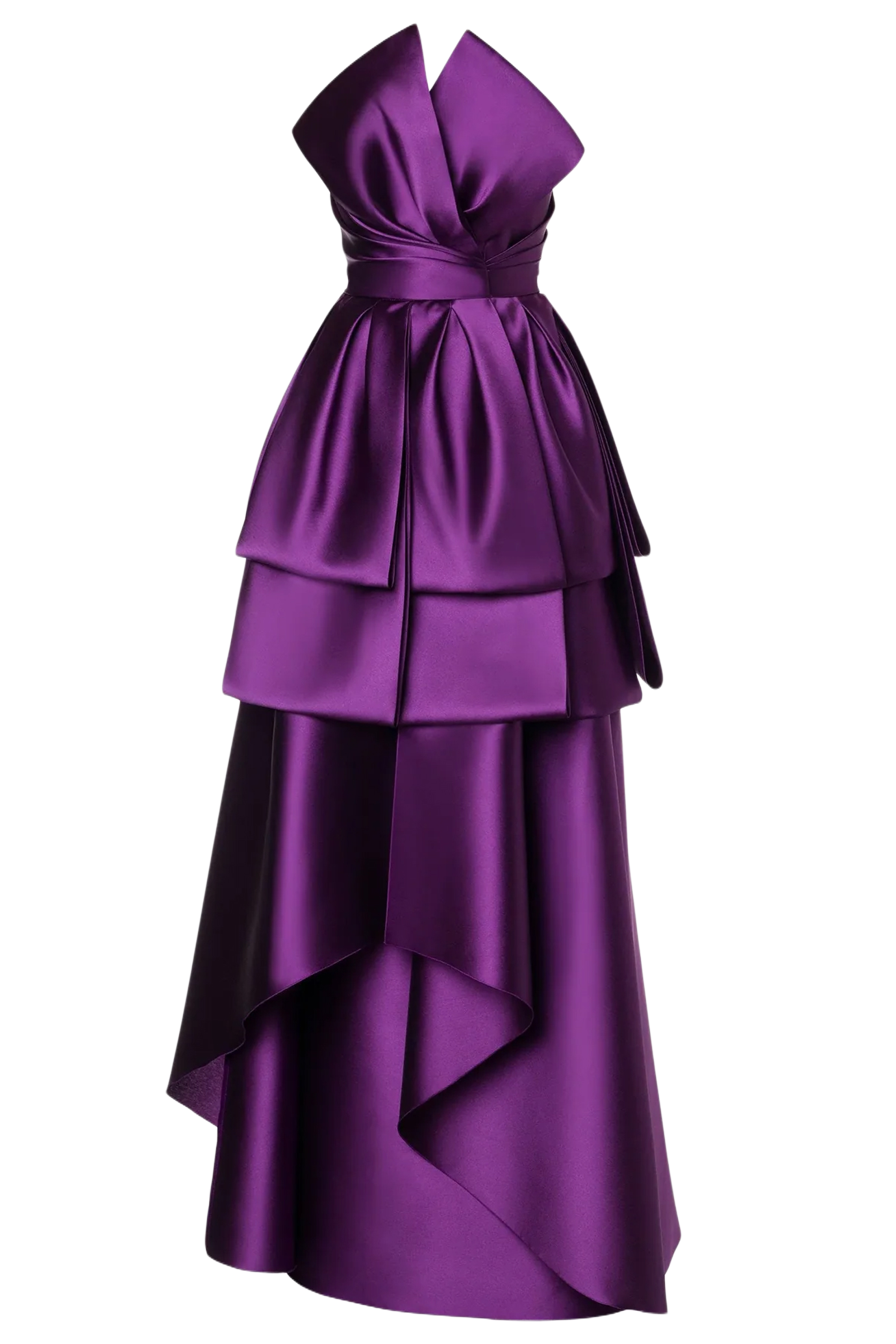 Violet Mikado Sleeveless Long Dress