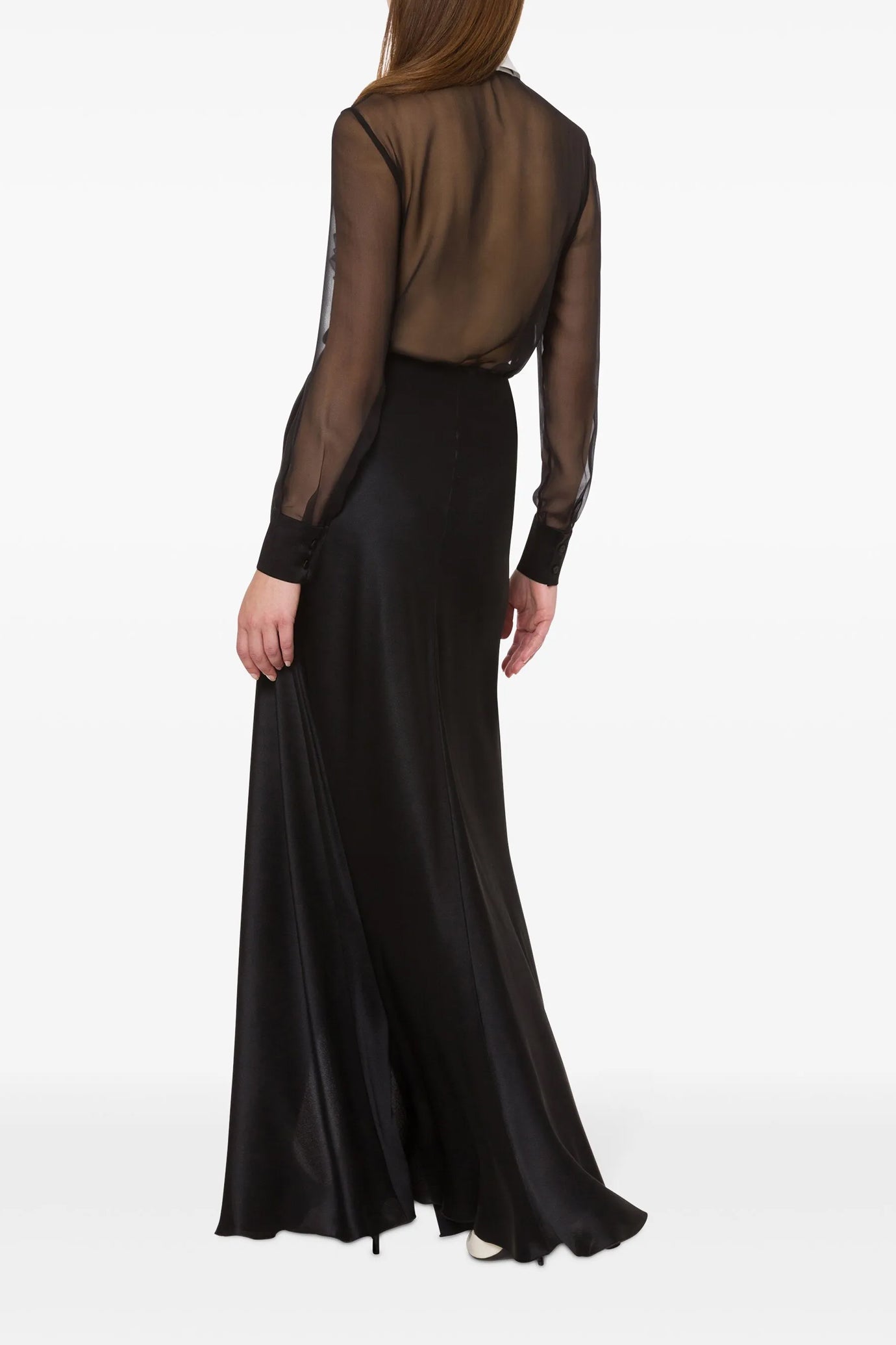 Draped Maxi Skirt