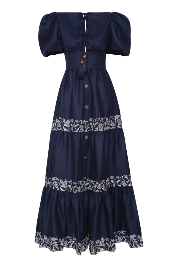 Agadir Embroidered Maxi Dress