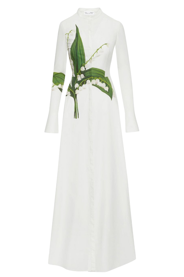 Lily of the Valley Cotton Poplin Caftan