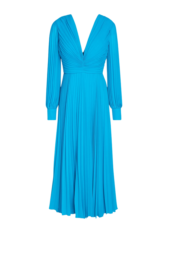 Pleated Midi Dress
