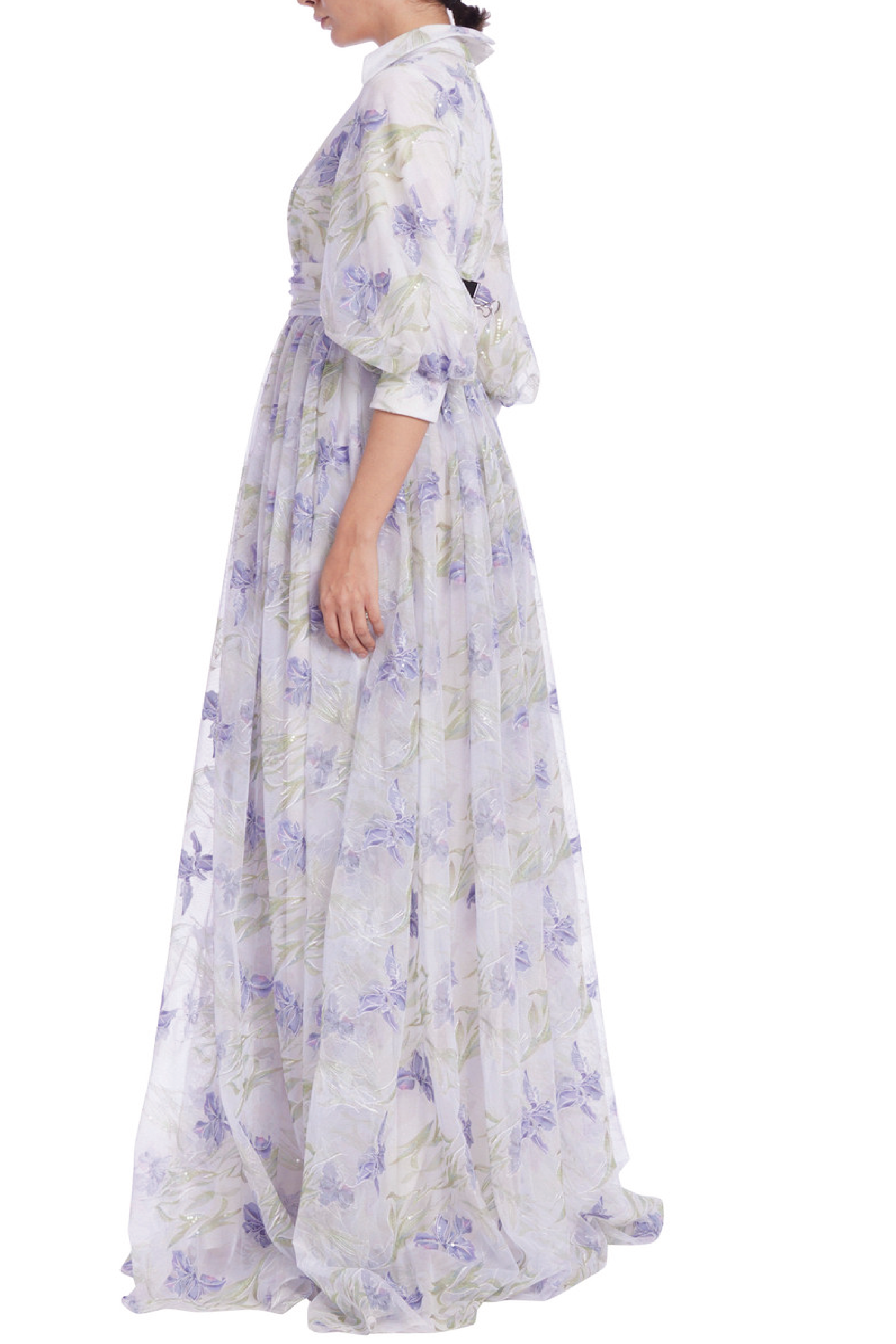 Floral Embroidered Gown