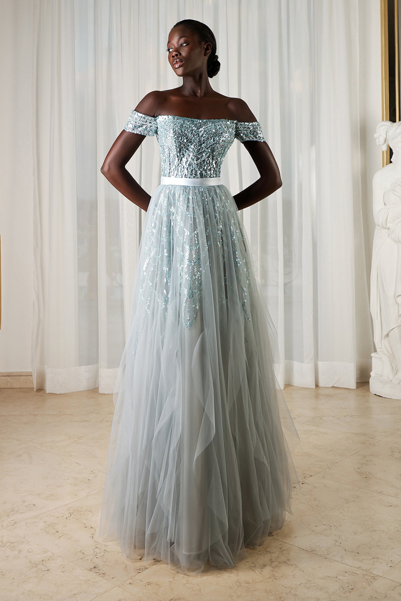 Celestial Blue Serenade Gown
