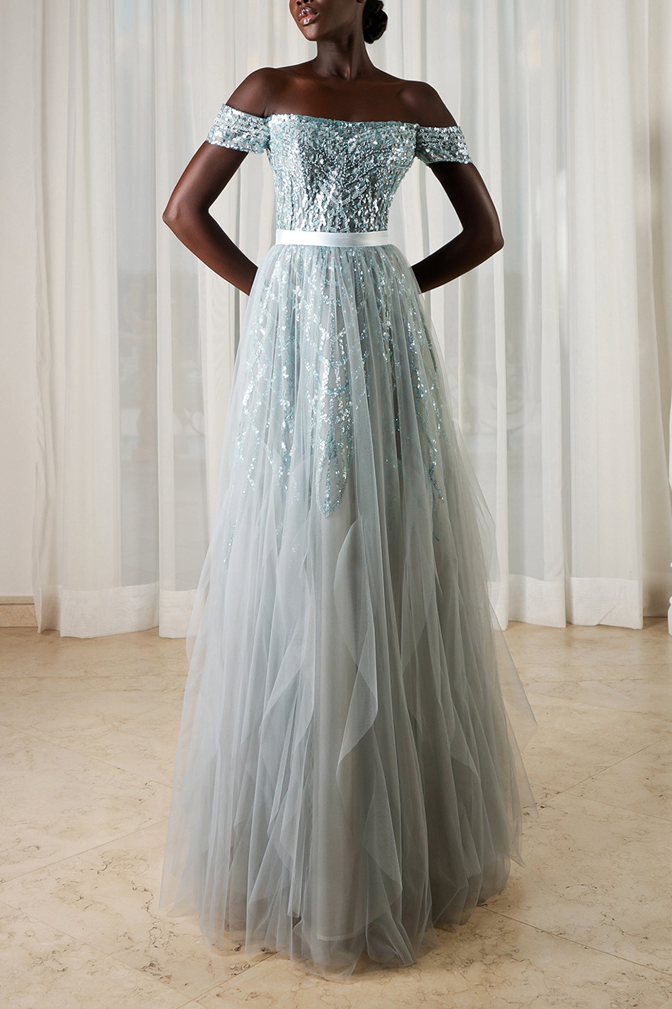 Celestial Blue Serenade Gown