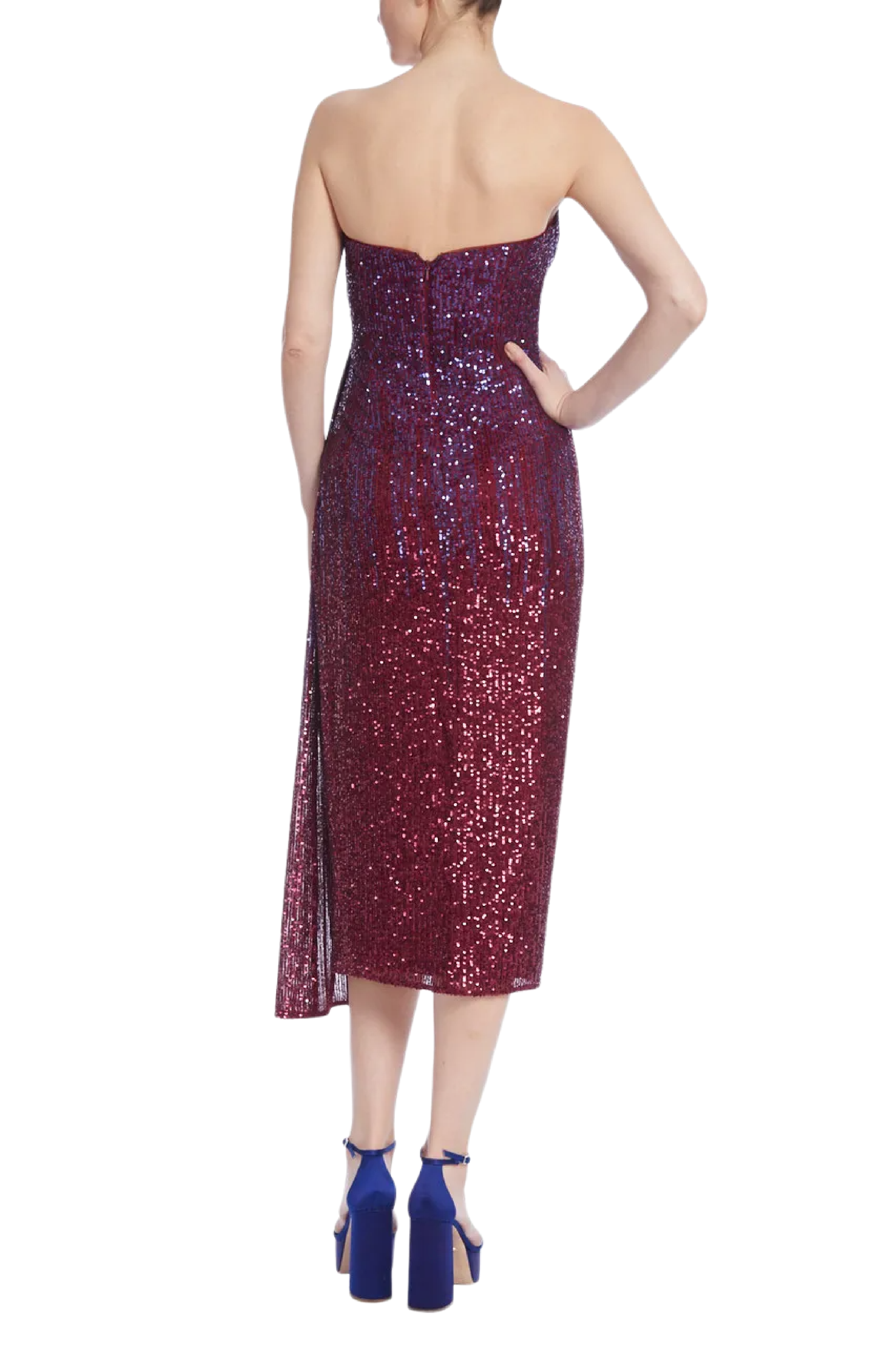 Rosette Sequin Dress