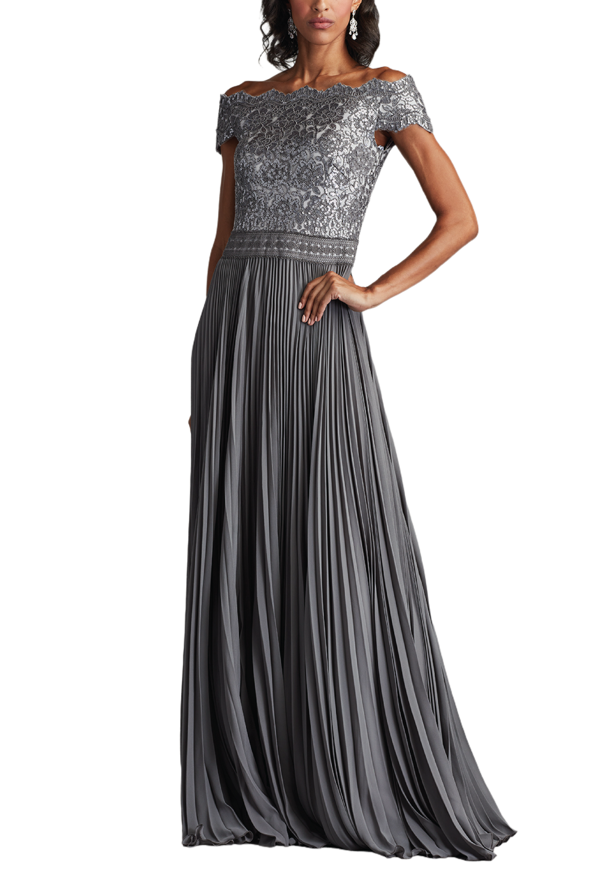 Bode Sequin Embroidered Lace And Tulle Gown