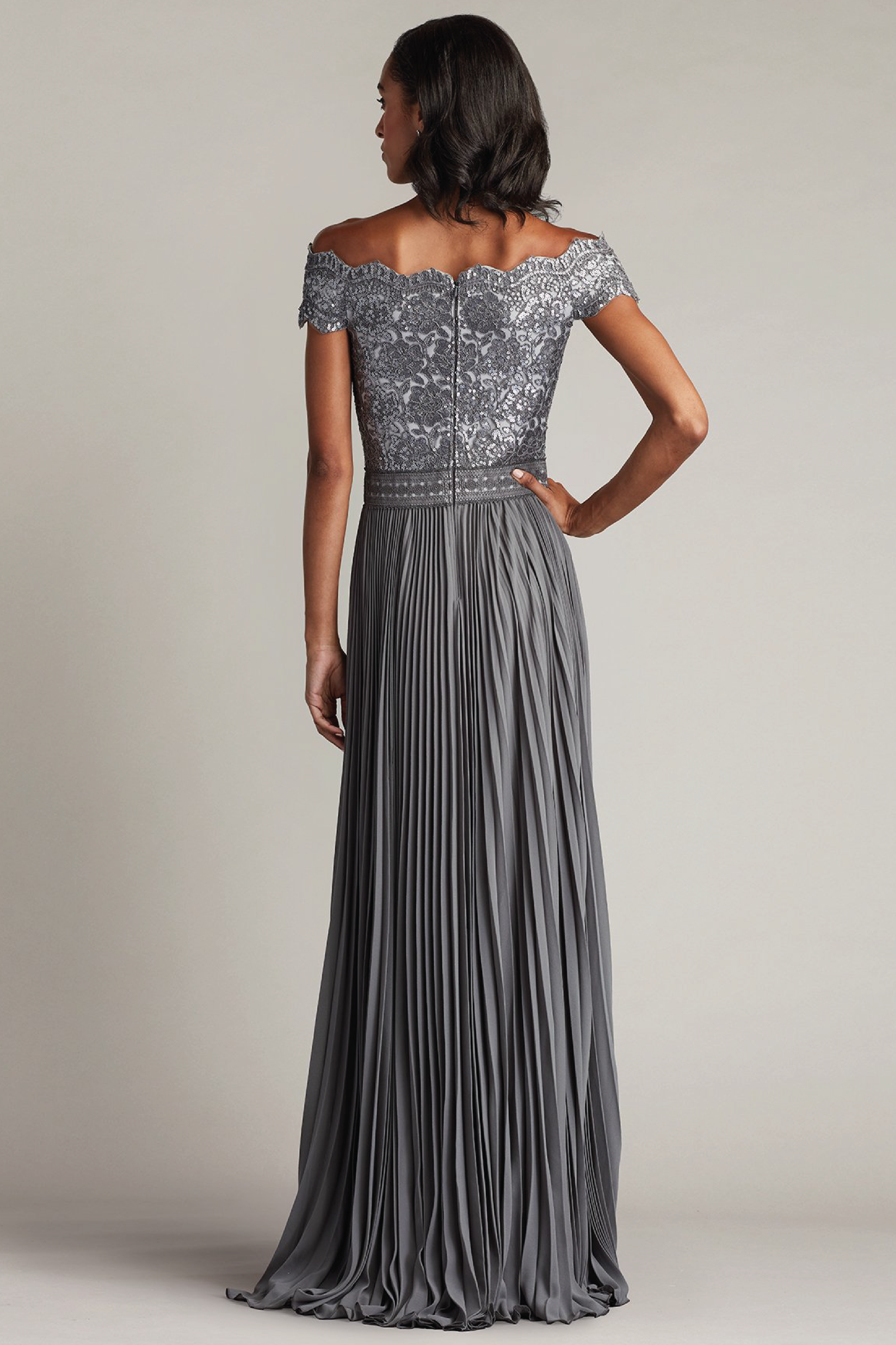 Bode Sequin Embroidered Lace And Tulle Gown