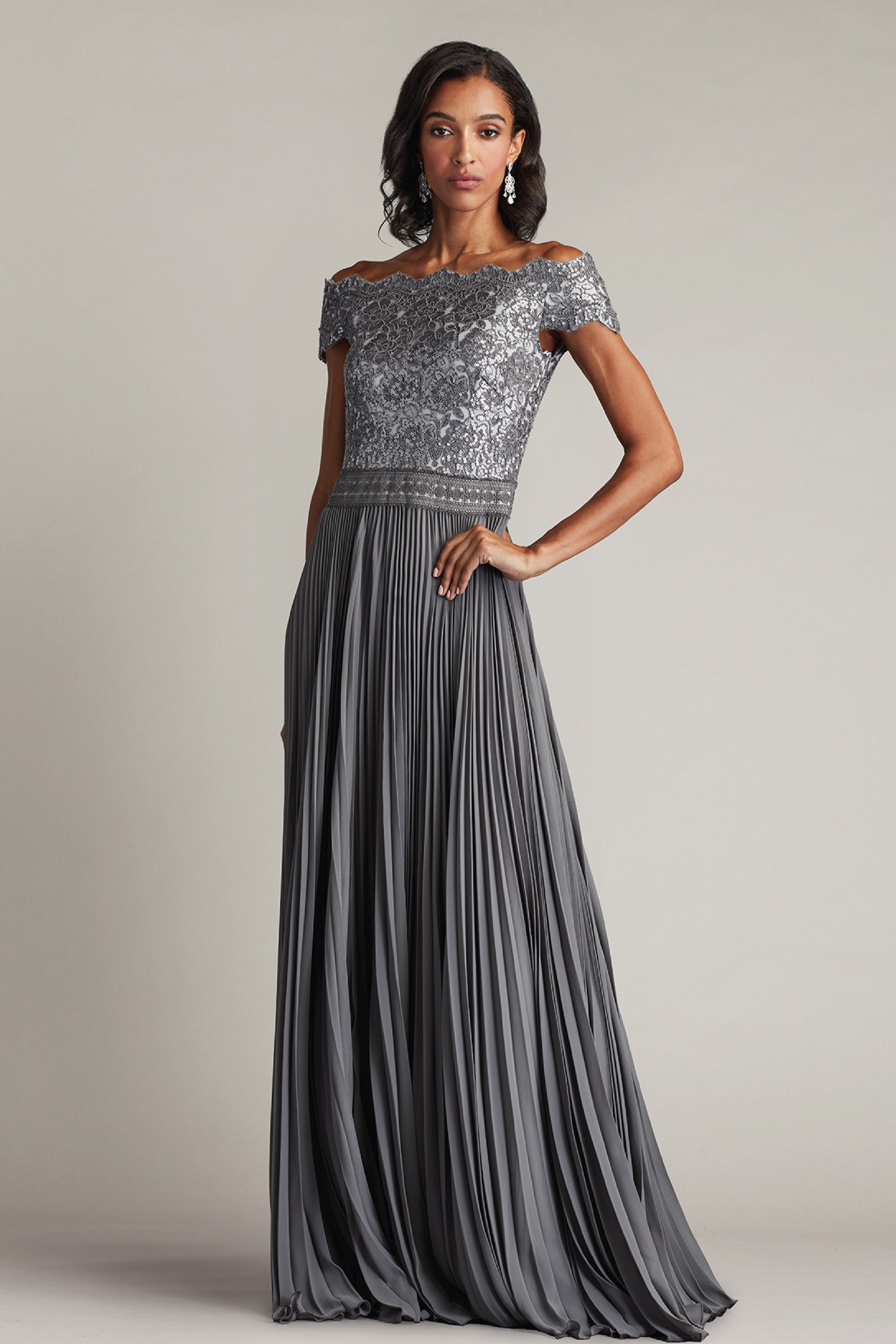 Bode Sequin Embroidered Lace And Tulle Gown