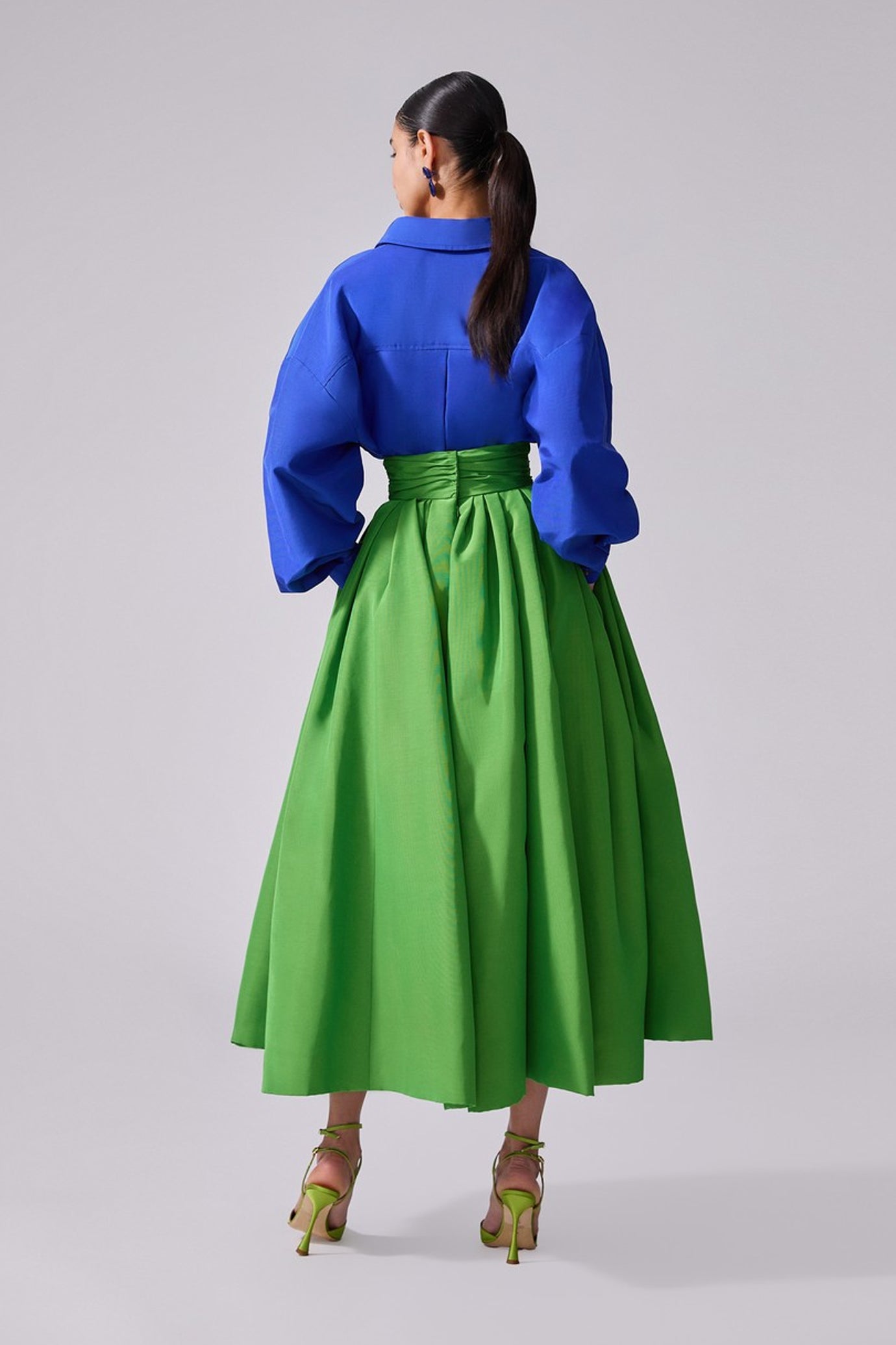 Oversized Tie-Front Shirt
