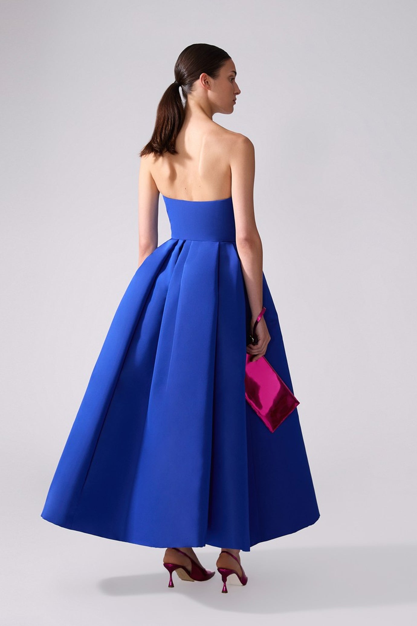 Strapless Full Midi Dress