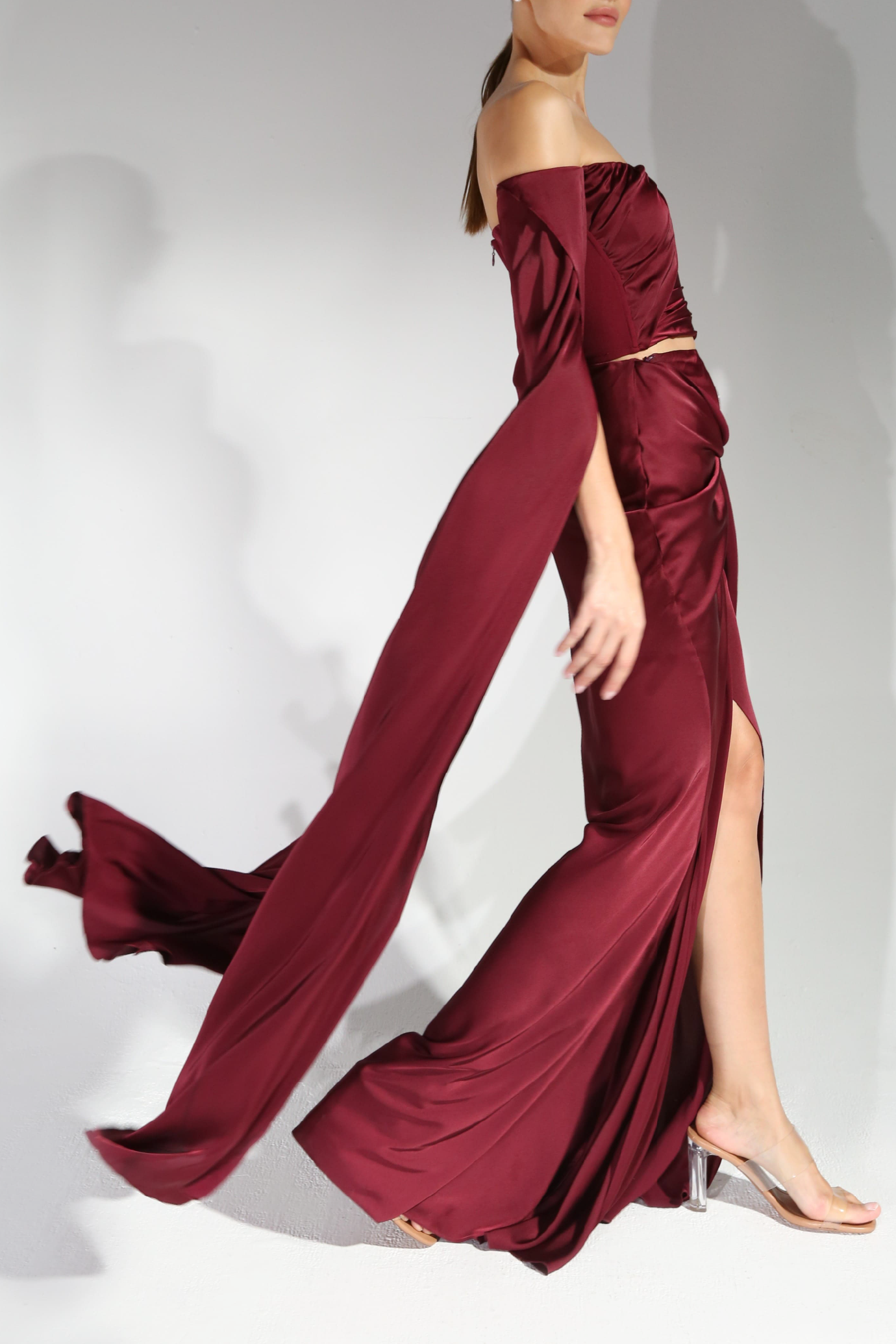 Cape Sleeve Evening Set