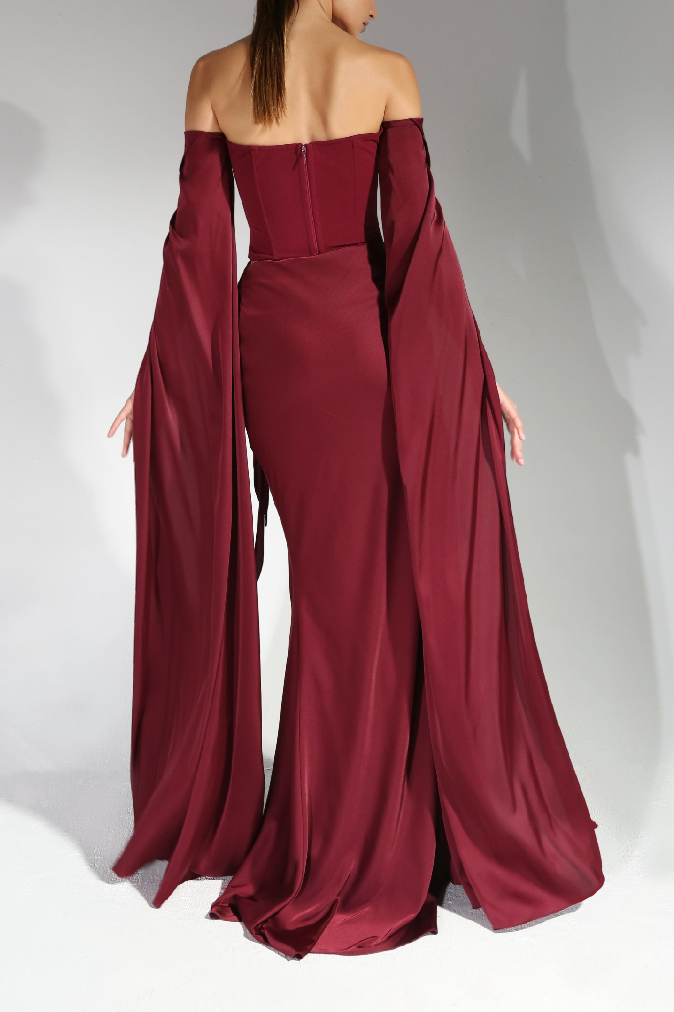 Cape Sleeve Evening Set