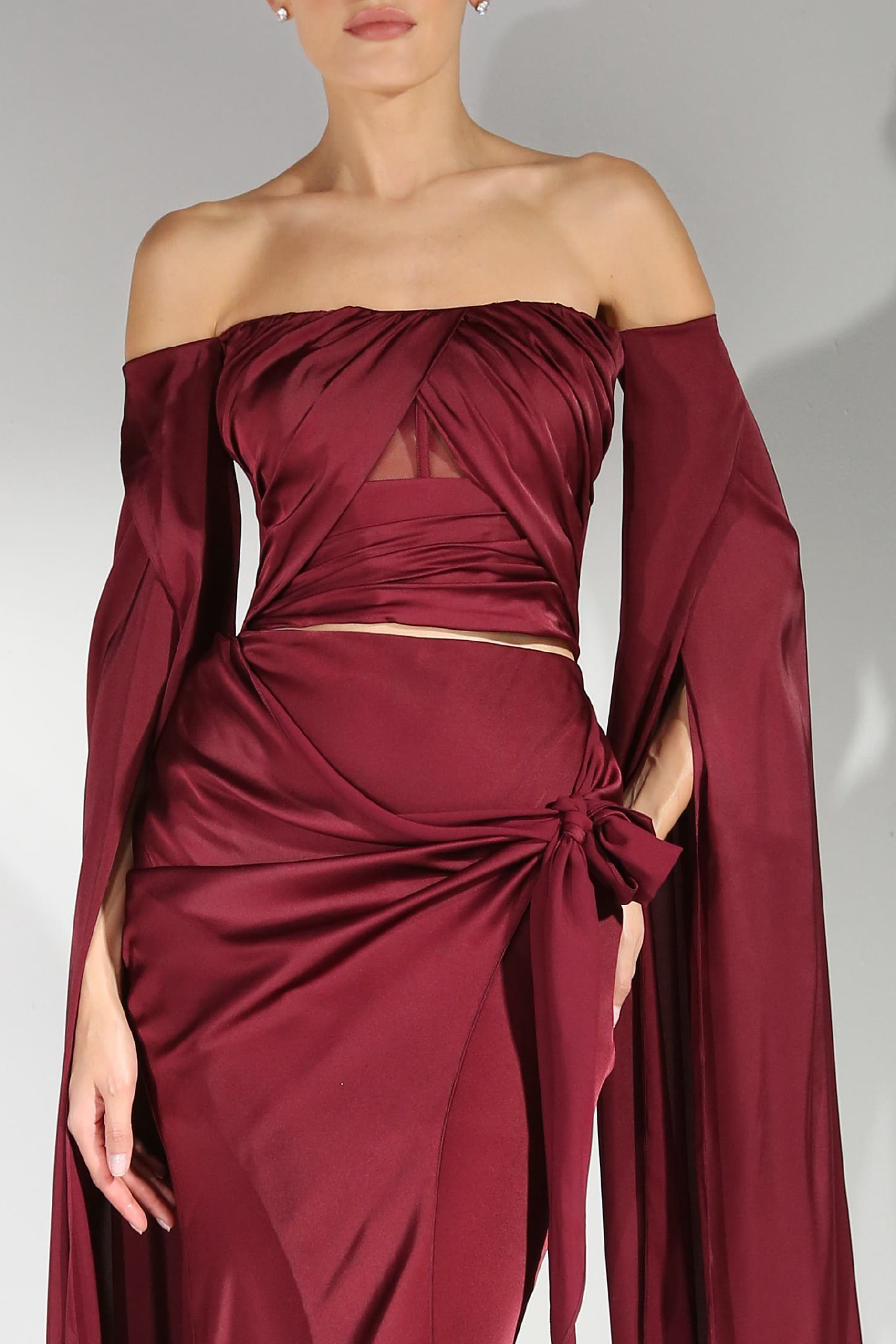 Cape Sleeve Evening Set