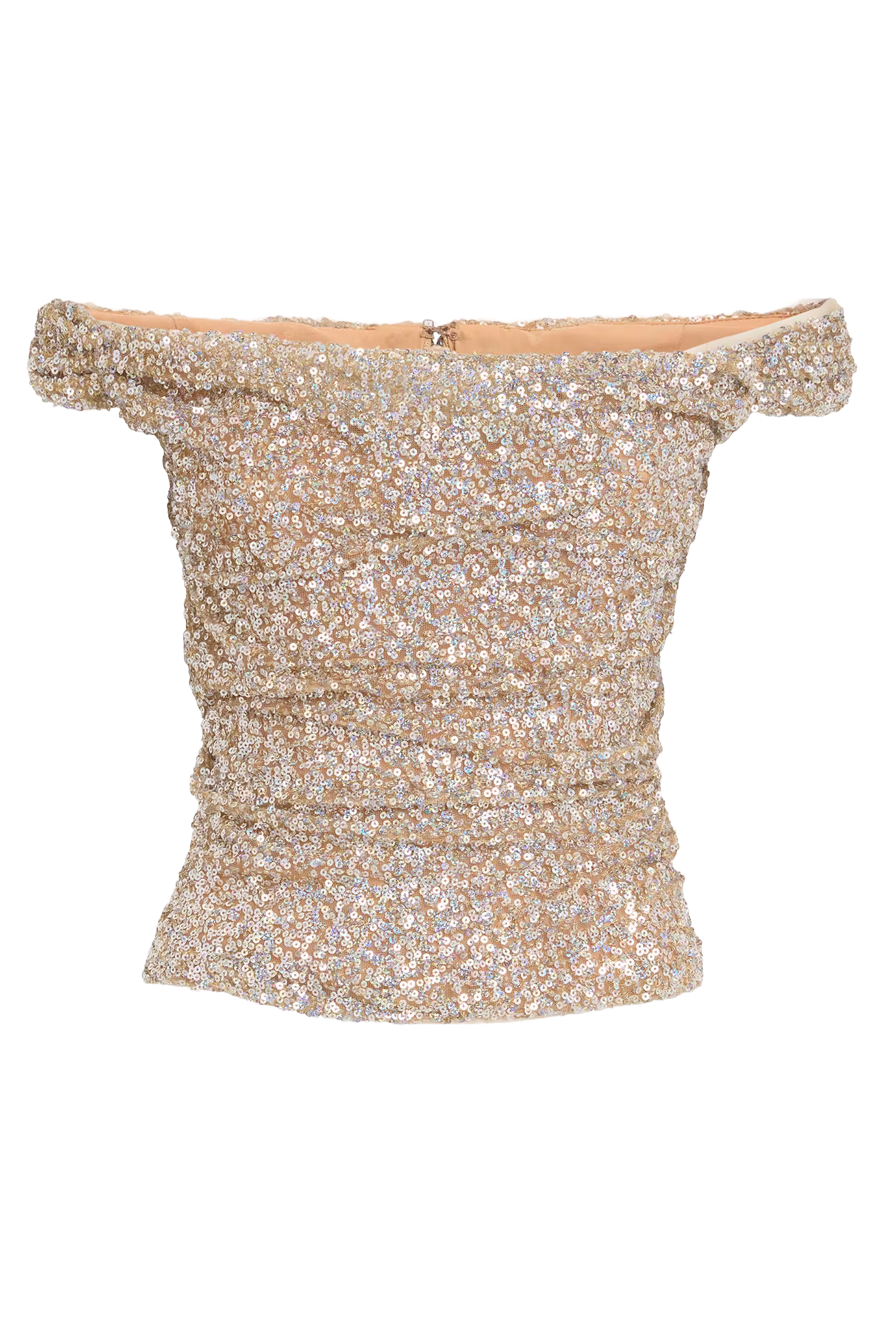 Sequinned Off-The-Shoulder Mina Top