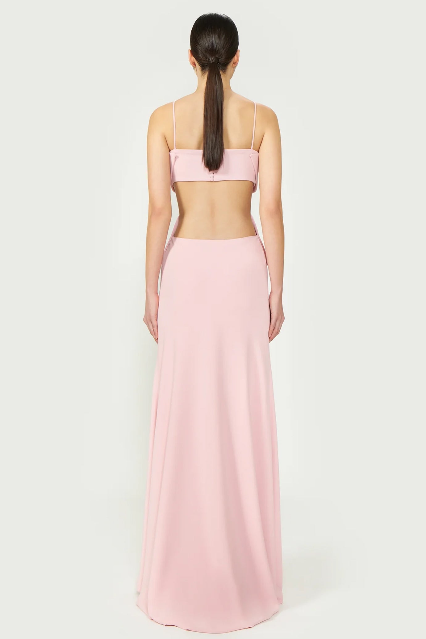 Carice Cutout Crepe Gown