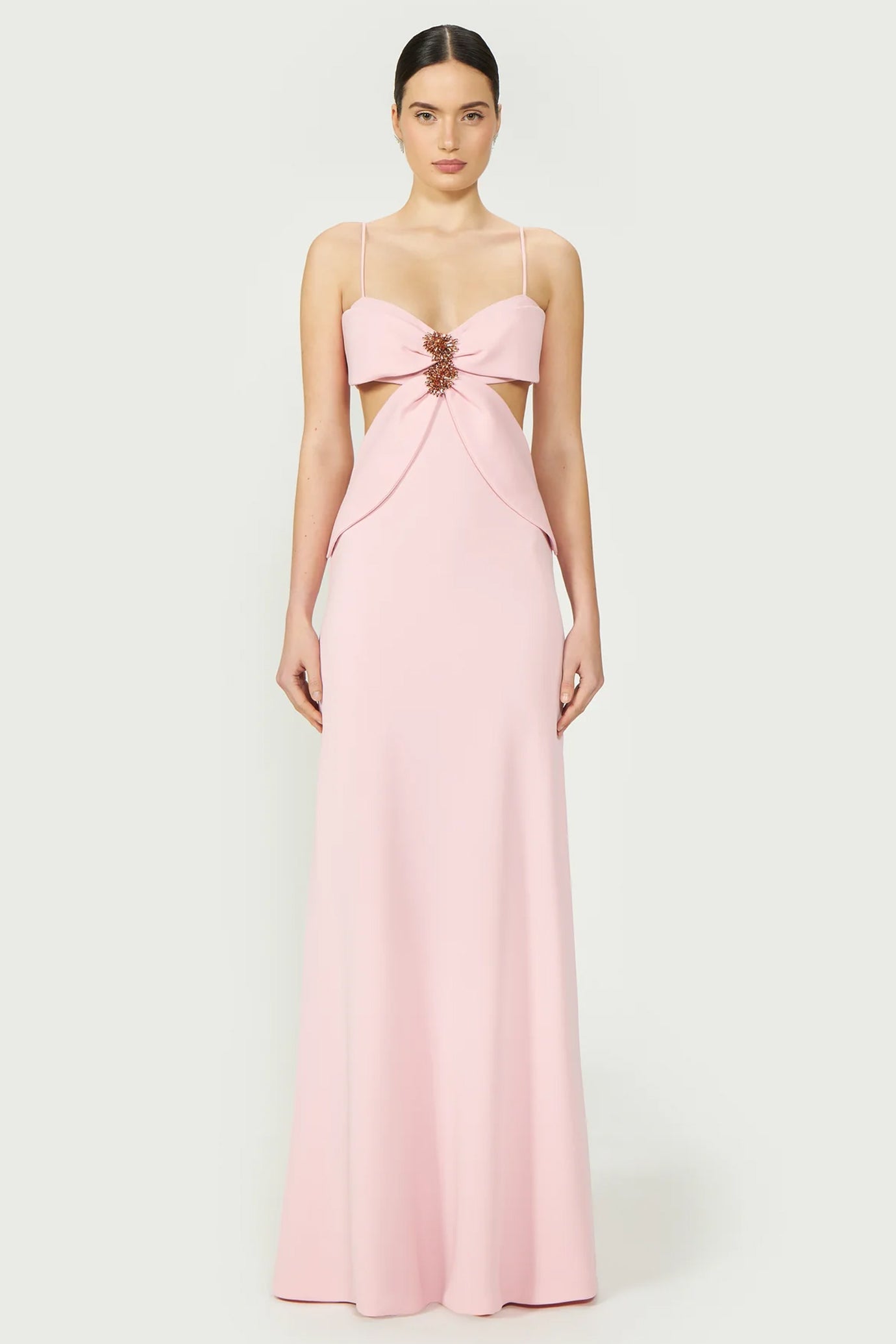 Carice Cutout Crepe Gown