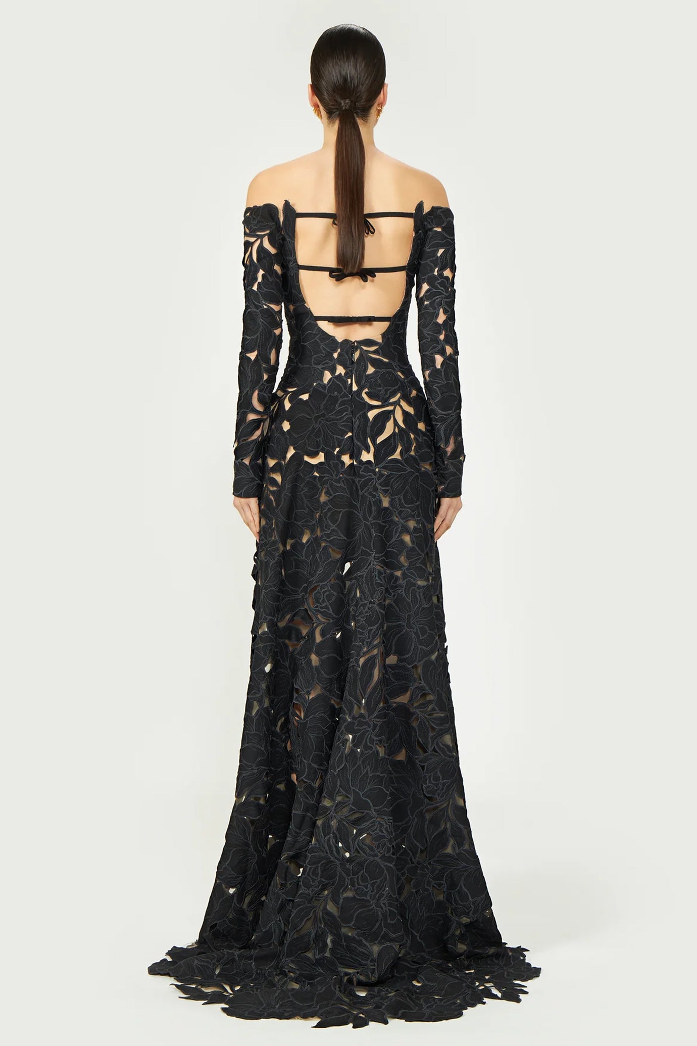 Kasia Floral Cut Lace Gown