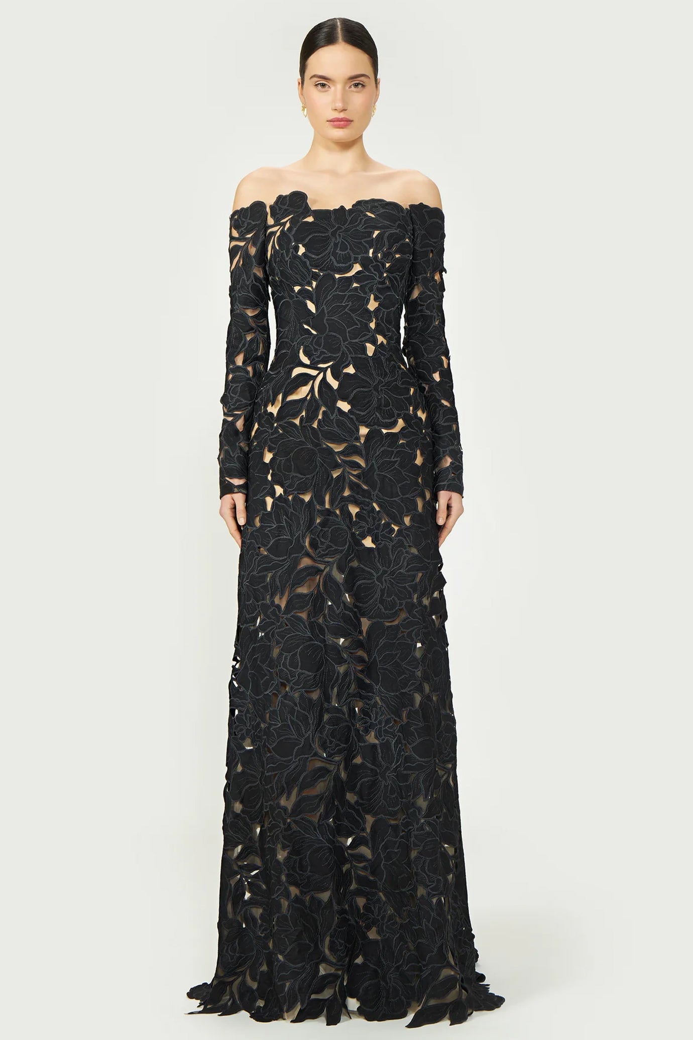 Kasia Floral Cut Lace Gown