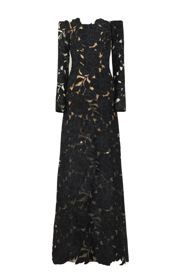 Kasia Floral Cut Lace Gown