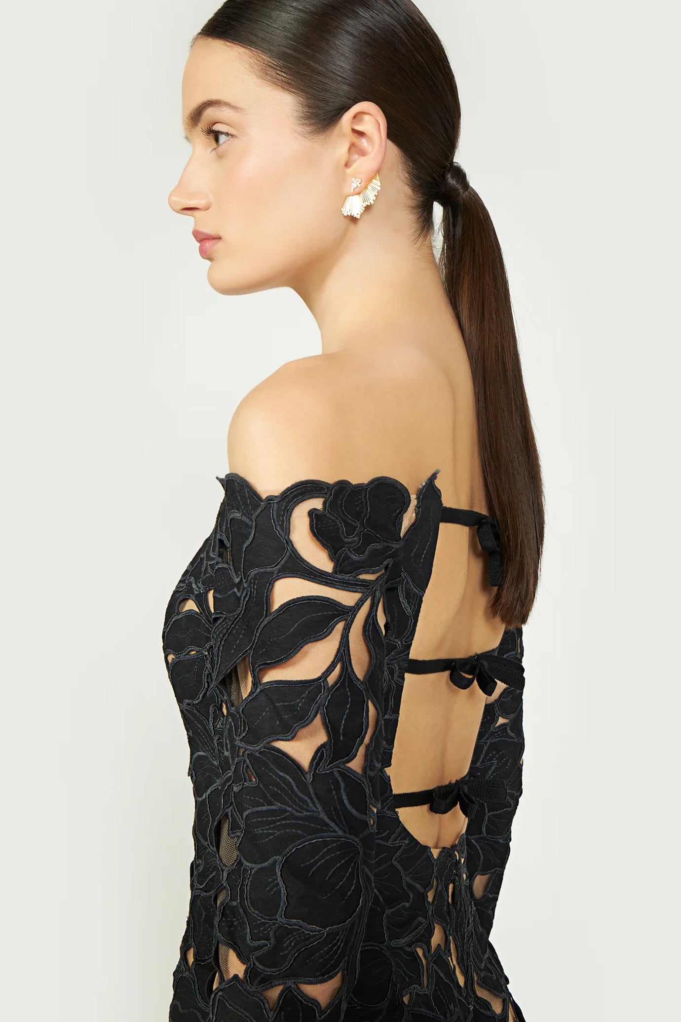 Kasia Floral Cut Lace Gown