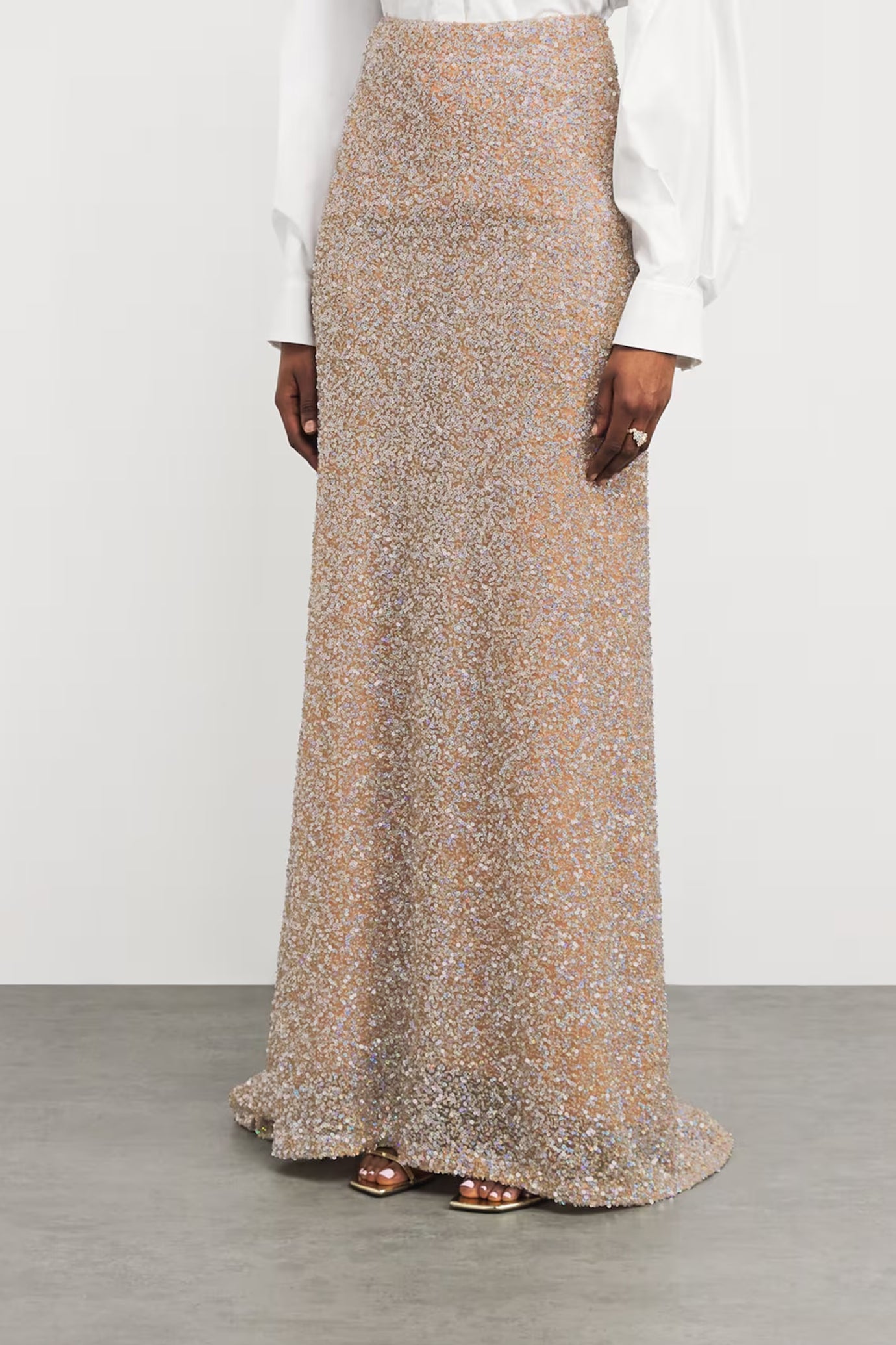 Sequinned Ella Maxi Skirt