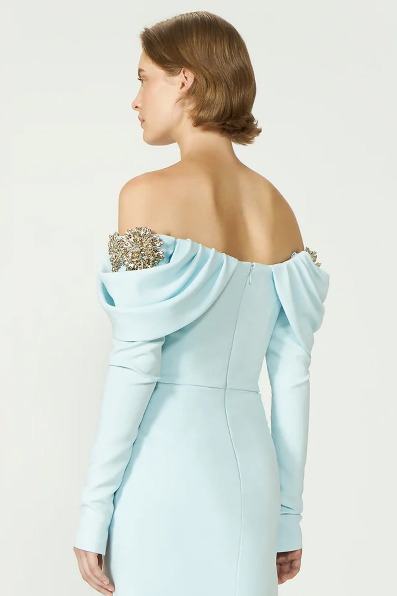 Lilas Crepe Gown