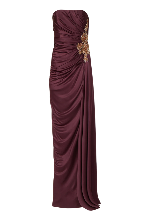 Elettra Jersey Crystal Gown