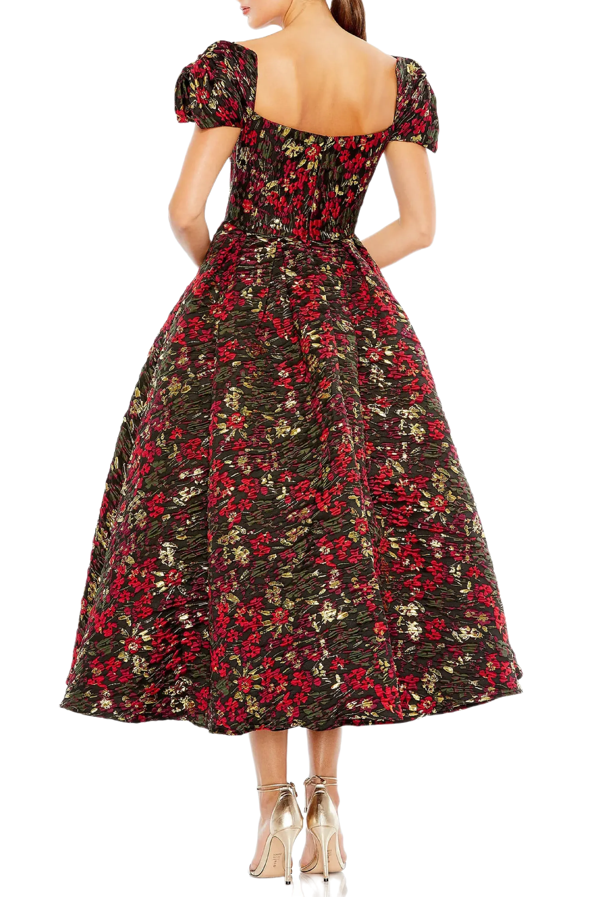 Floral Brocade Dress