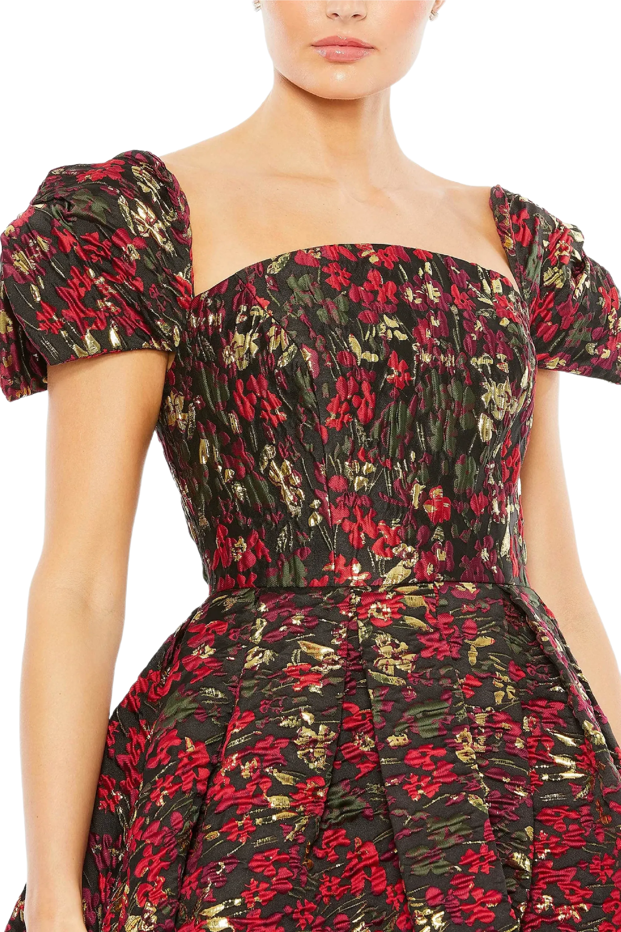 Floral Brocade Dress