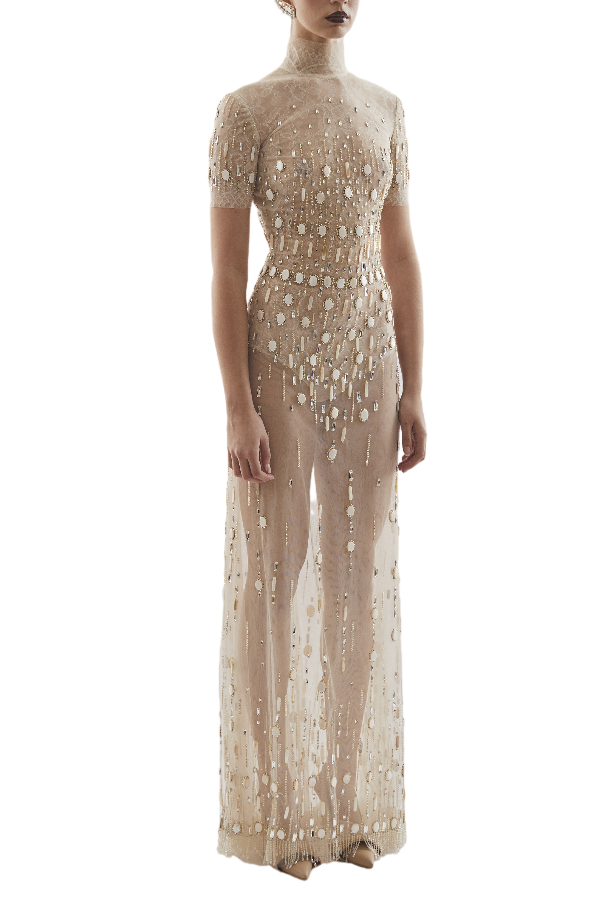 Beaded Long Dress