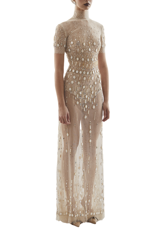 Beaded Long Dress