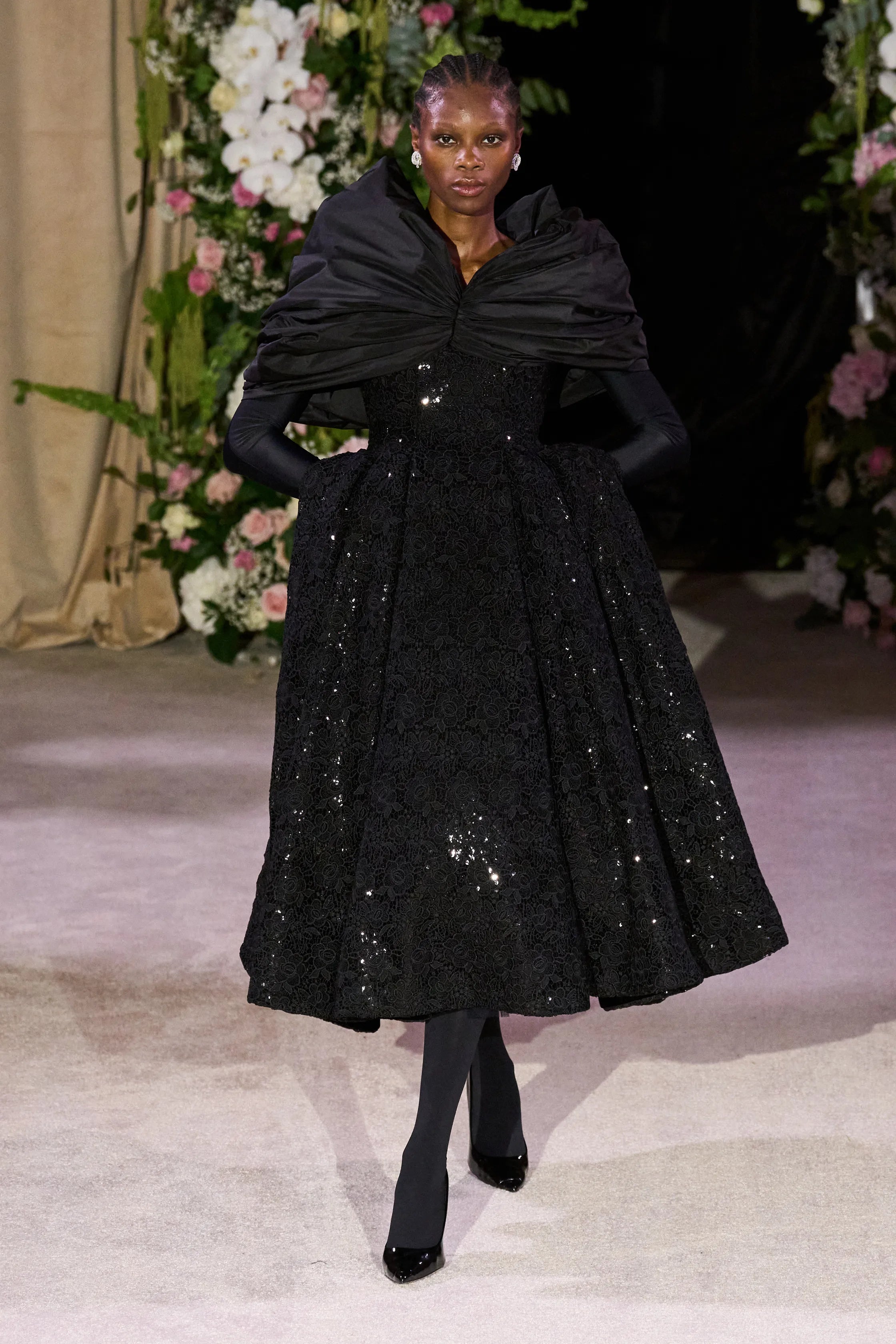 Runway Black Gown