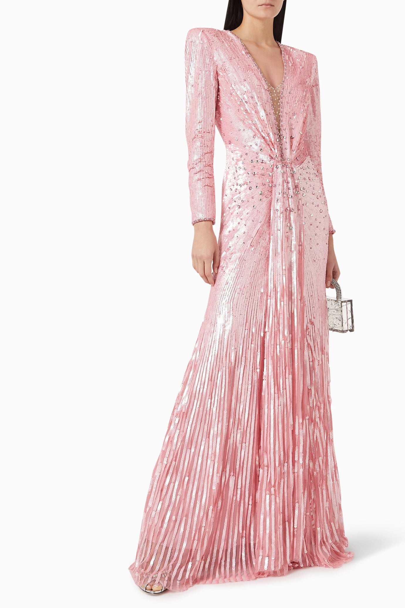 Narcissus Sequin-Embellished Gown