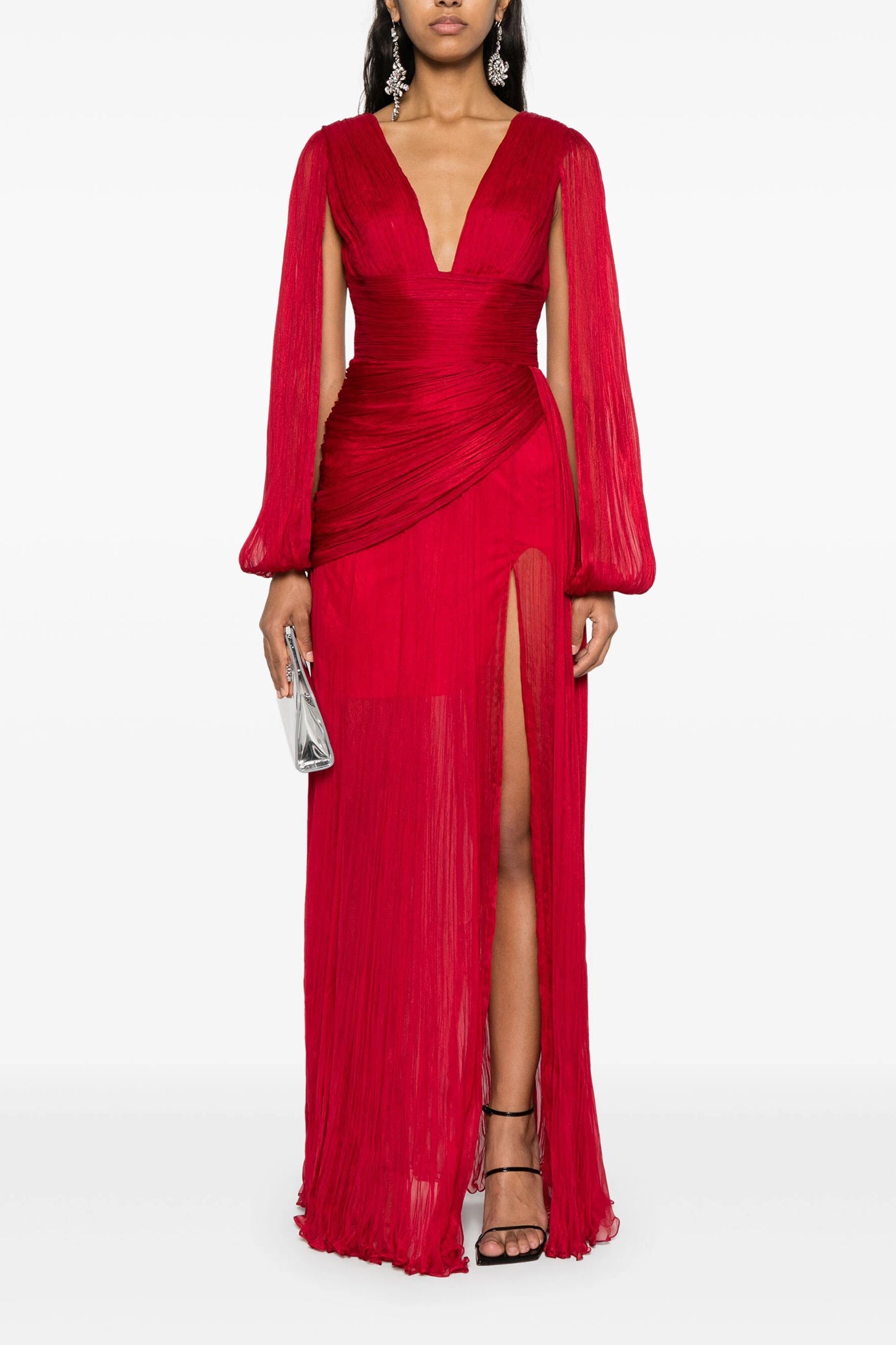 Leona Plissé Maxi Dress