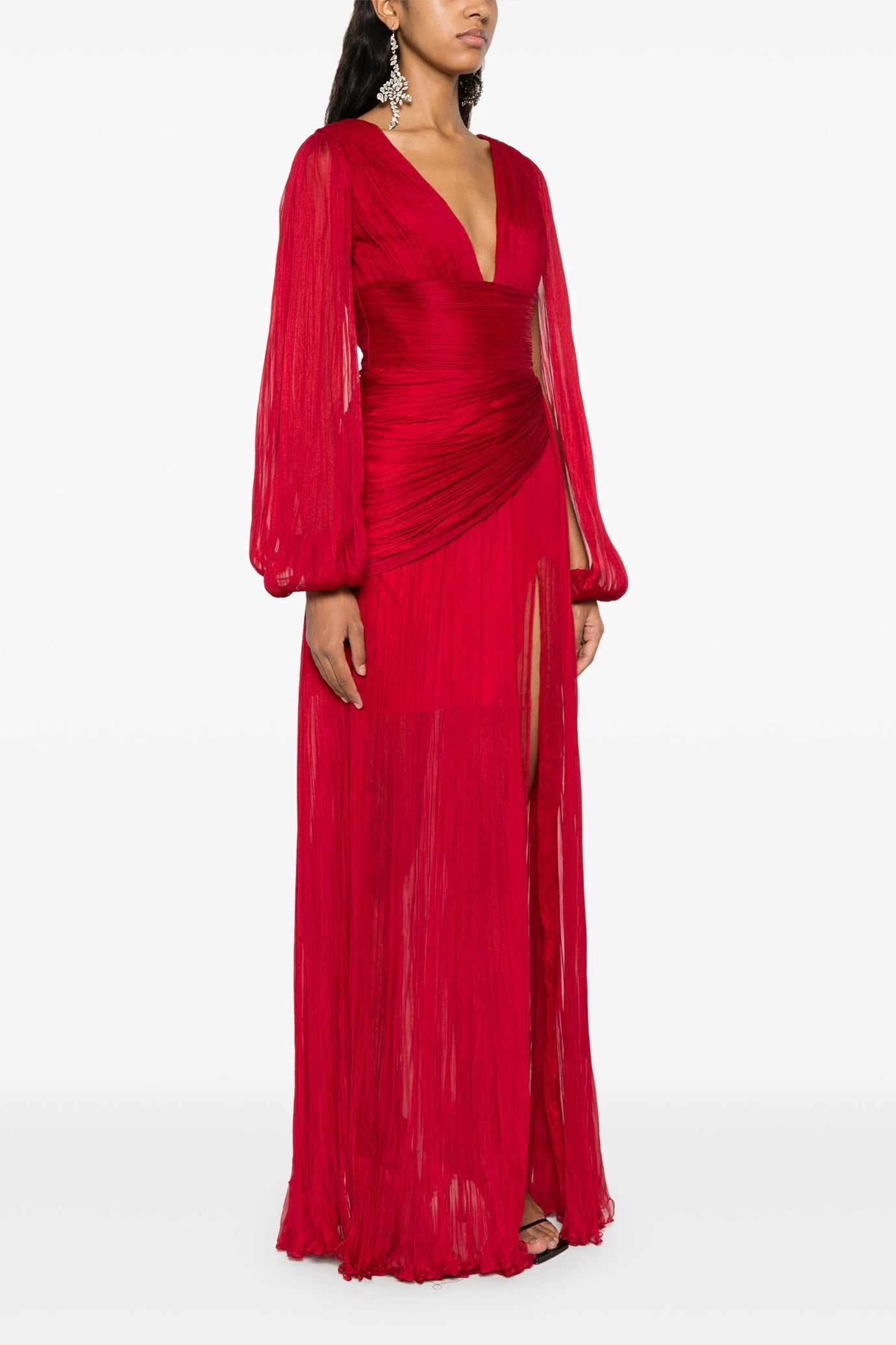 Leona Plissé Maxi Dress
